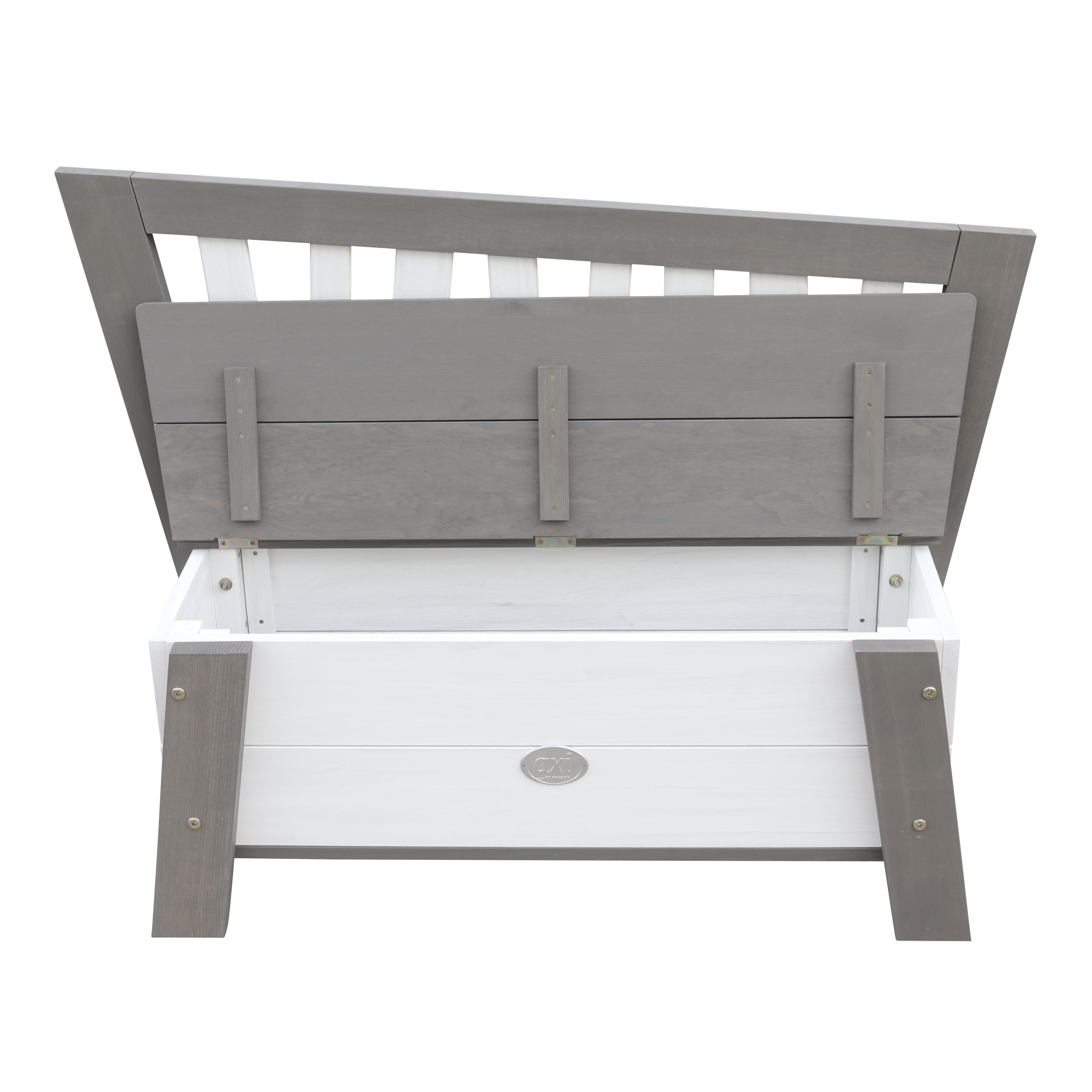 Corky Storage Bench Grey/White Corky Storage Bench Grey/White