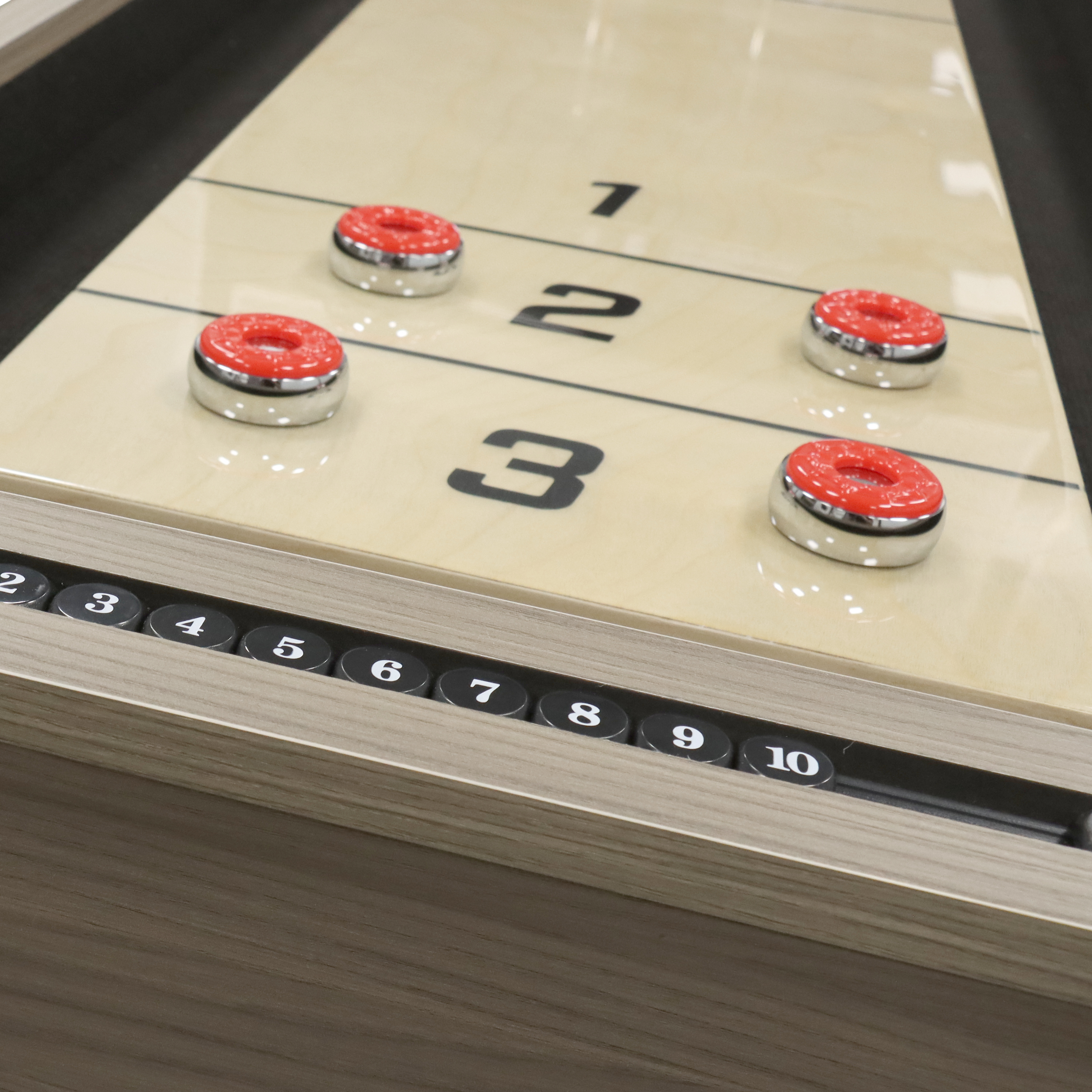 Mason Shuffleboard including Table Top - Oak/Black