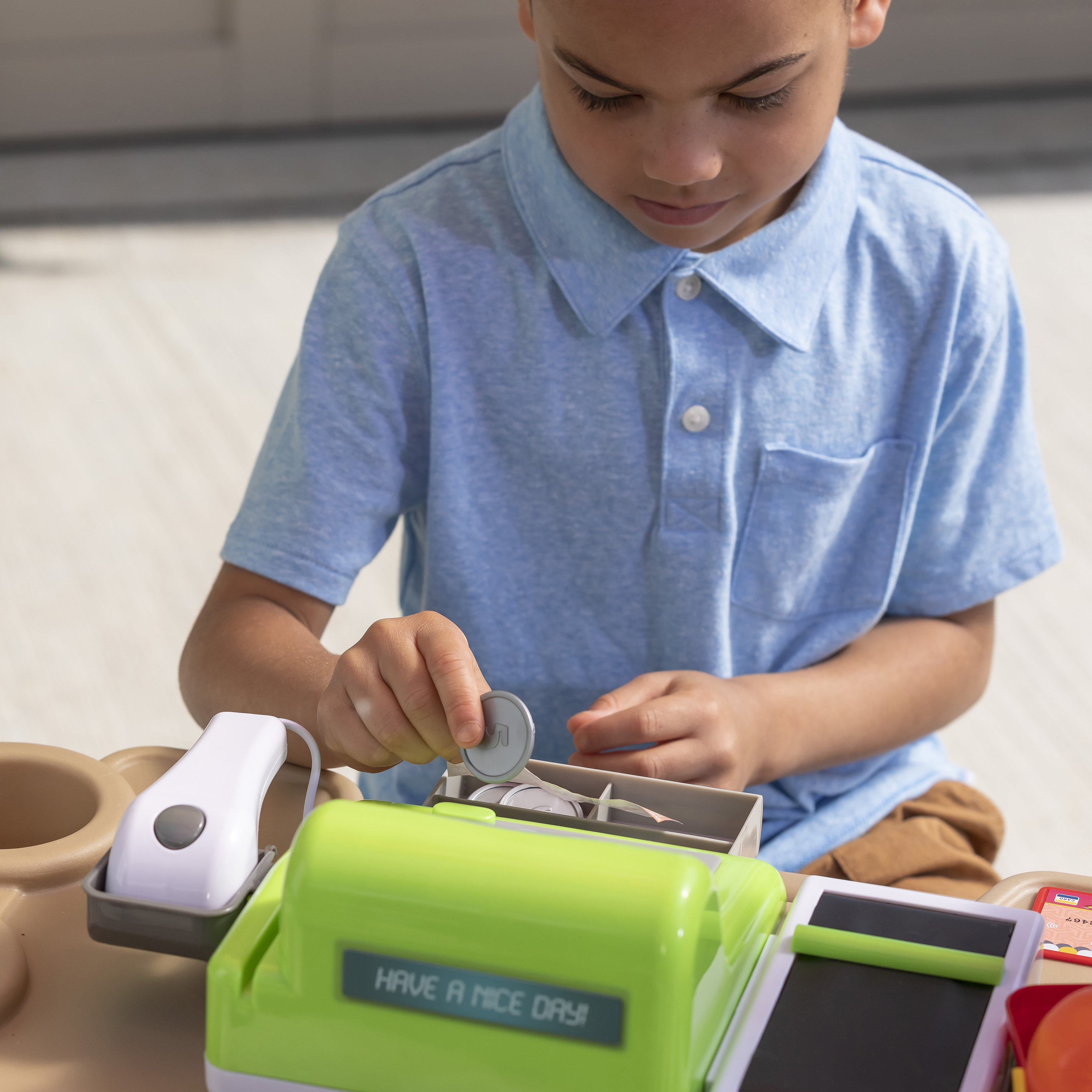 Stop & Go Marchande Enfant avec accessoires