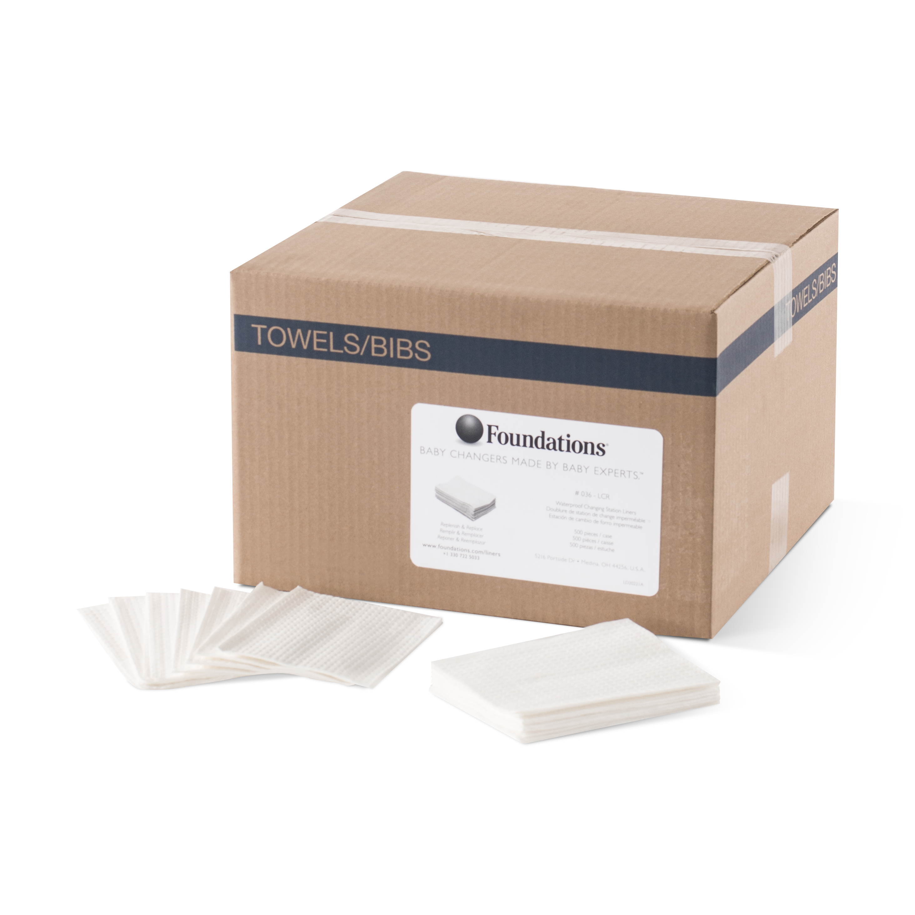 2-laags sanitaire doekjes – 500-pack
