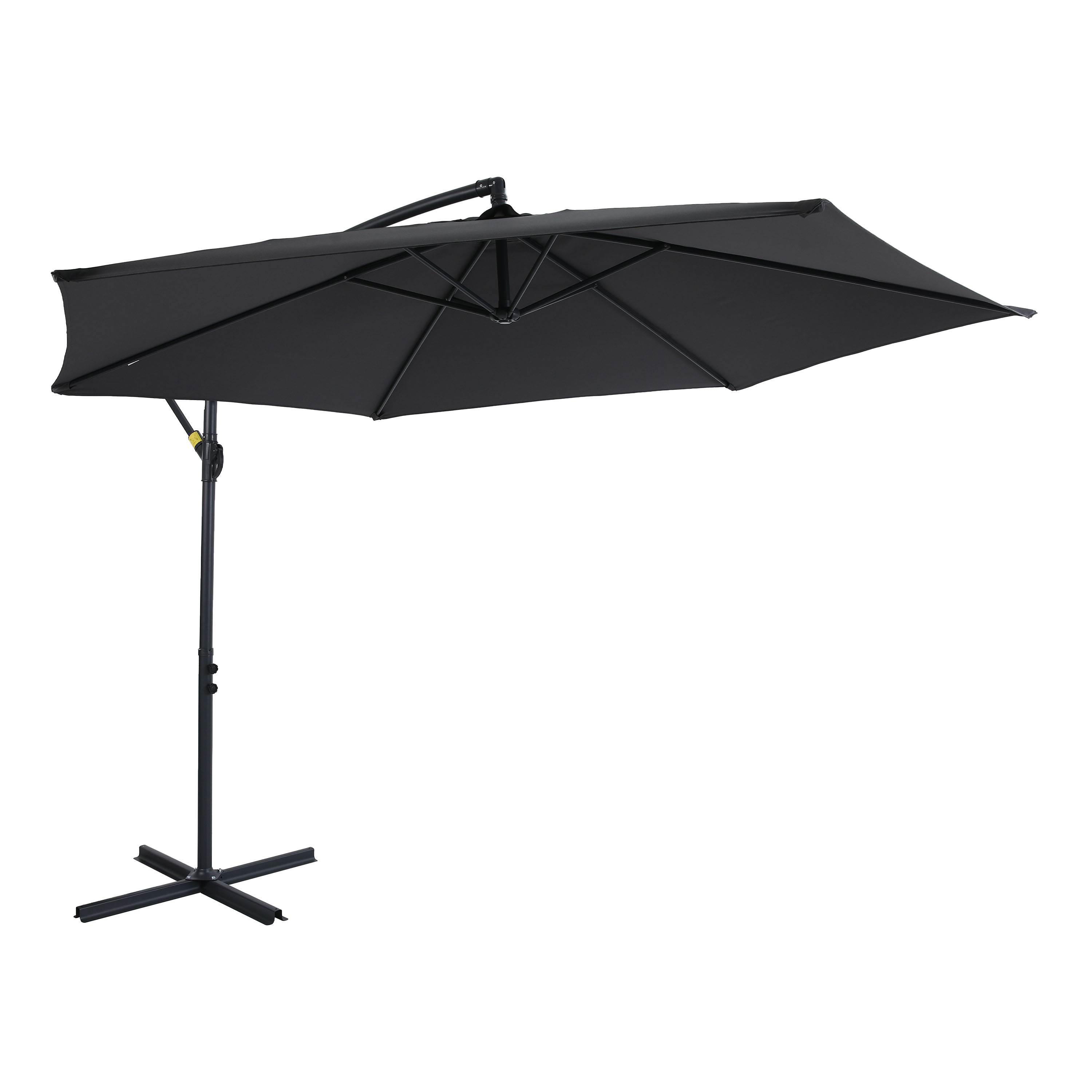 Dion Zweefparasol Ø 300cm Antraciet/grijs