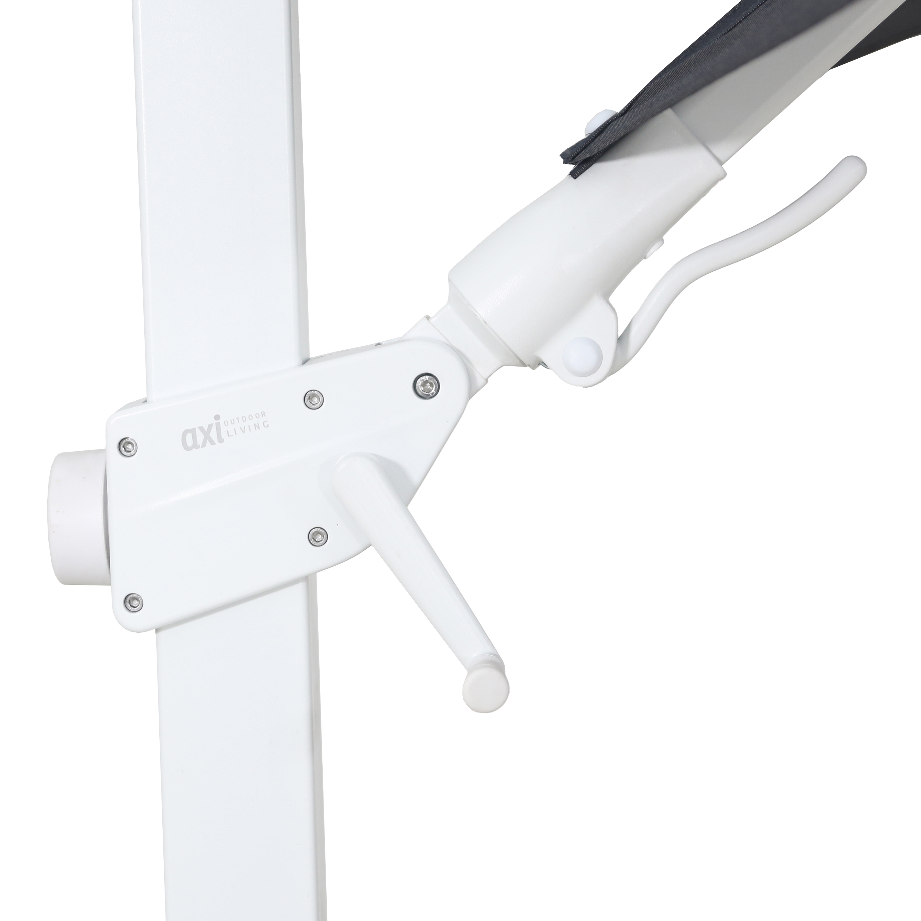 Apollo Premium Zweefparasol 300x300 Wit/grijs