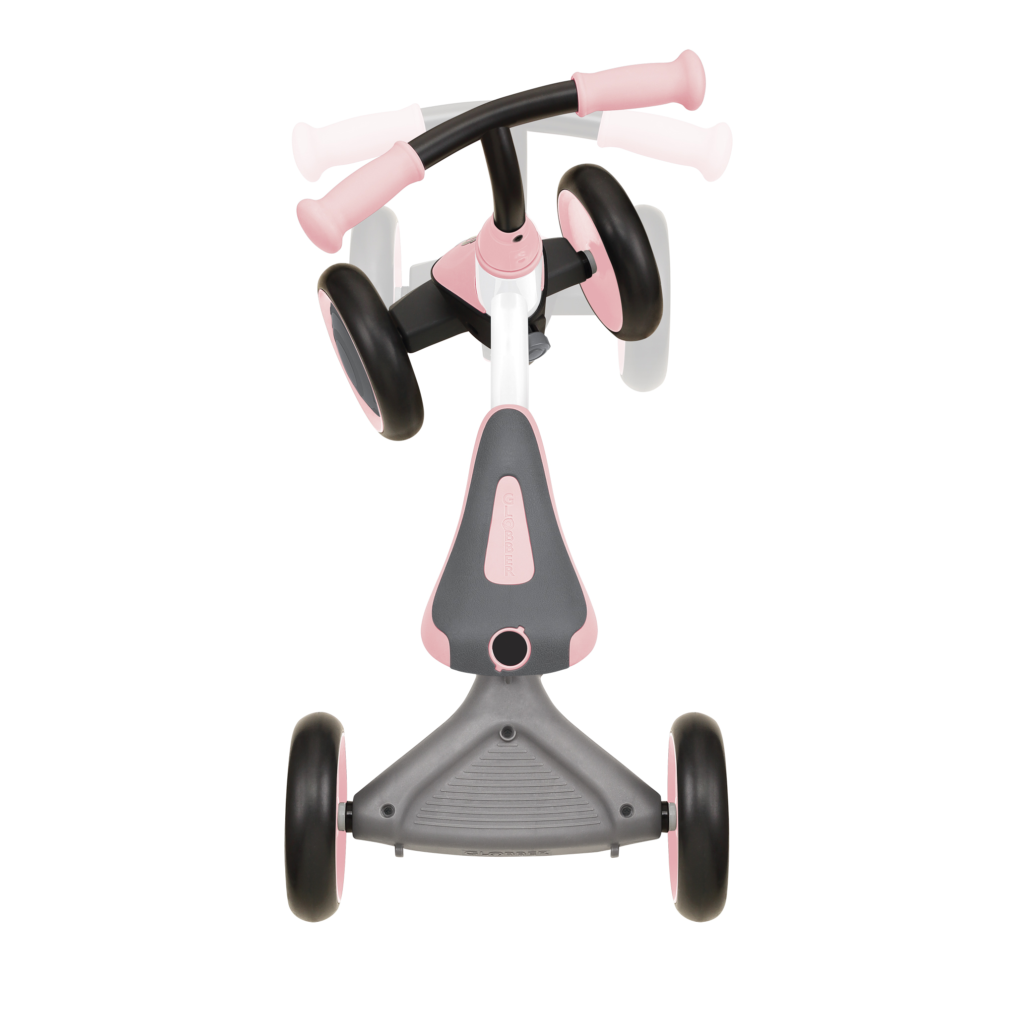 Learning Bike 3-in-1 Learning bike White Pastel Pink