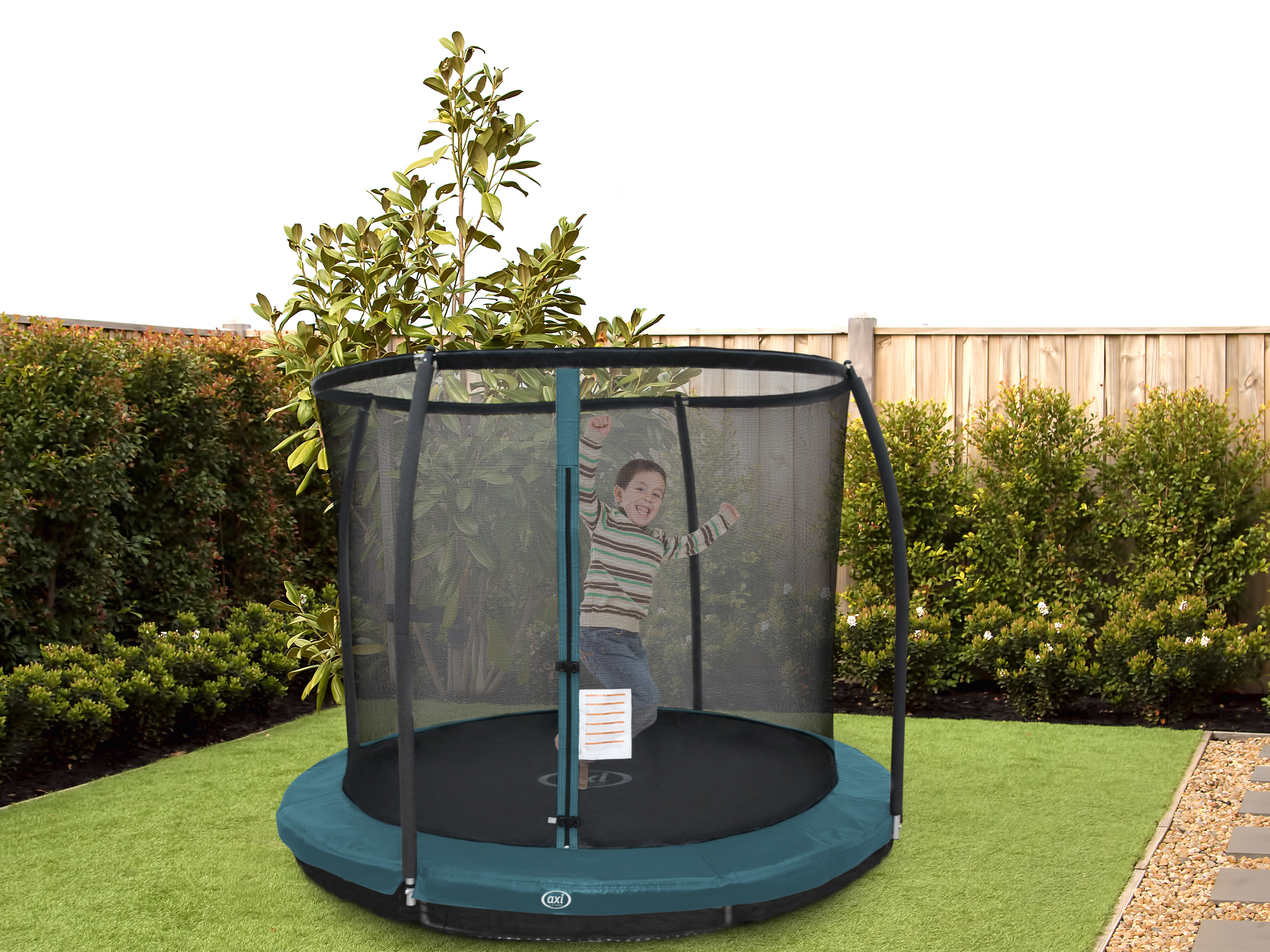 Boston Trampoline 8ft - Inground & onground - Groen
