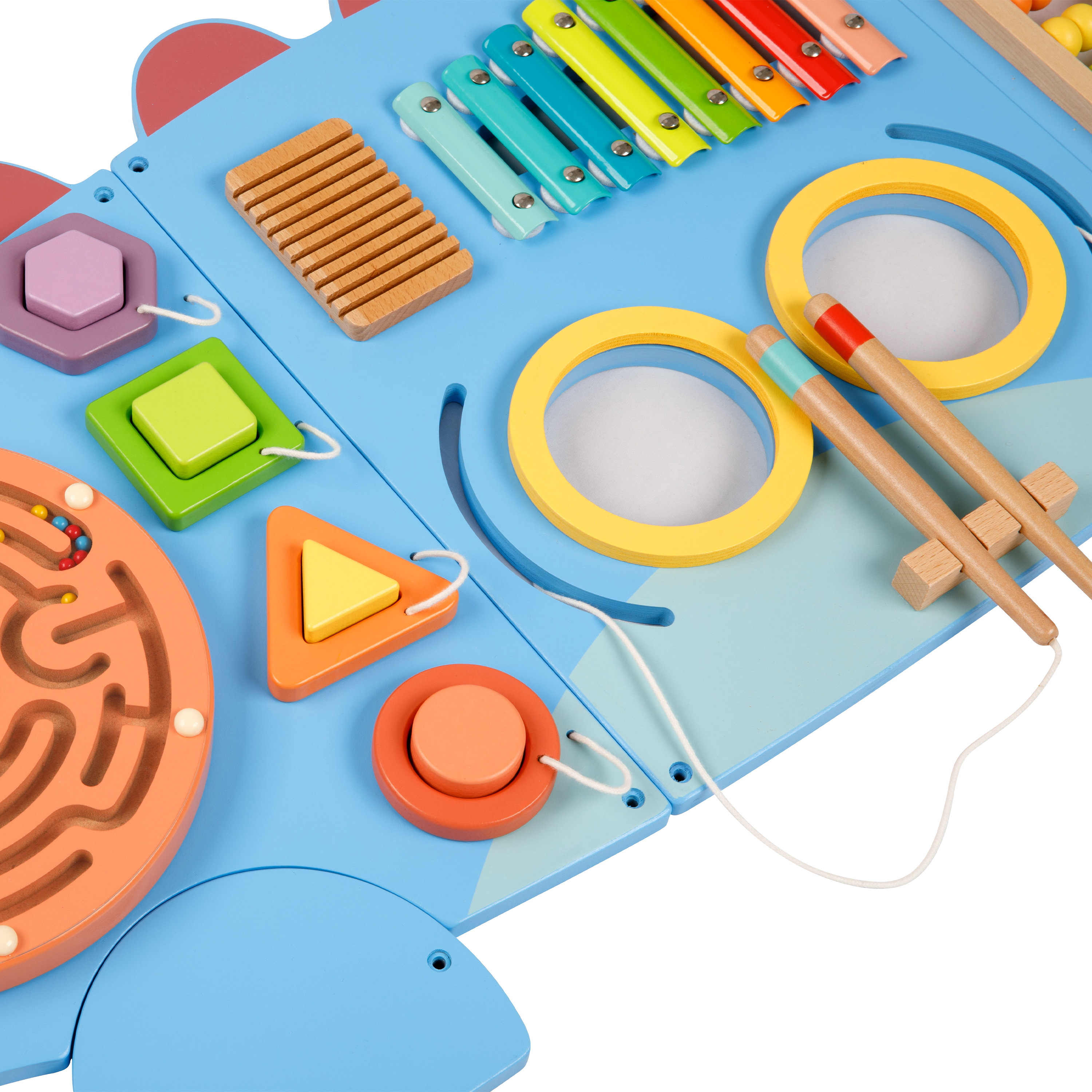 Houten Activiteitenpaneel Dinosaurus