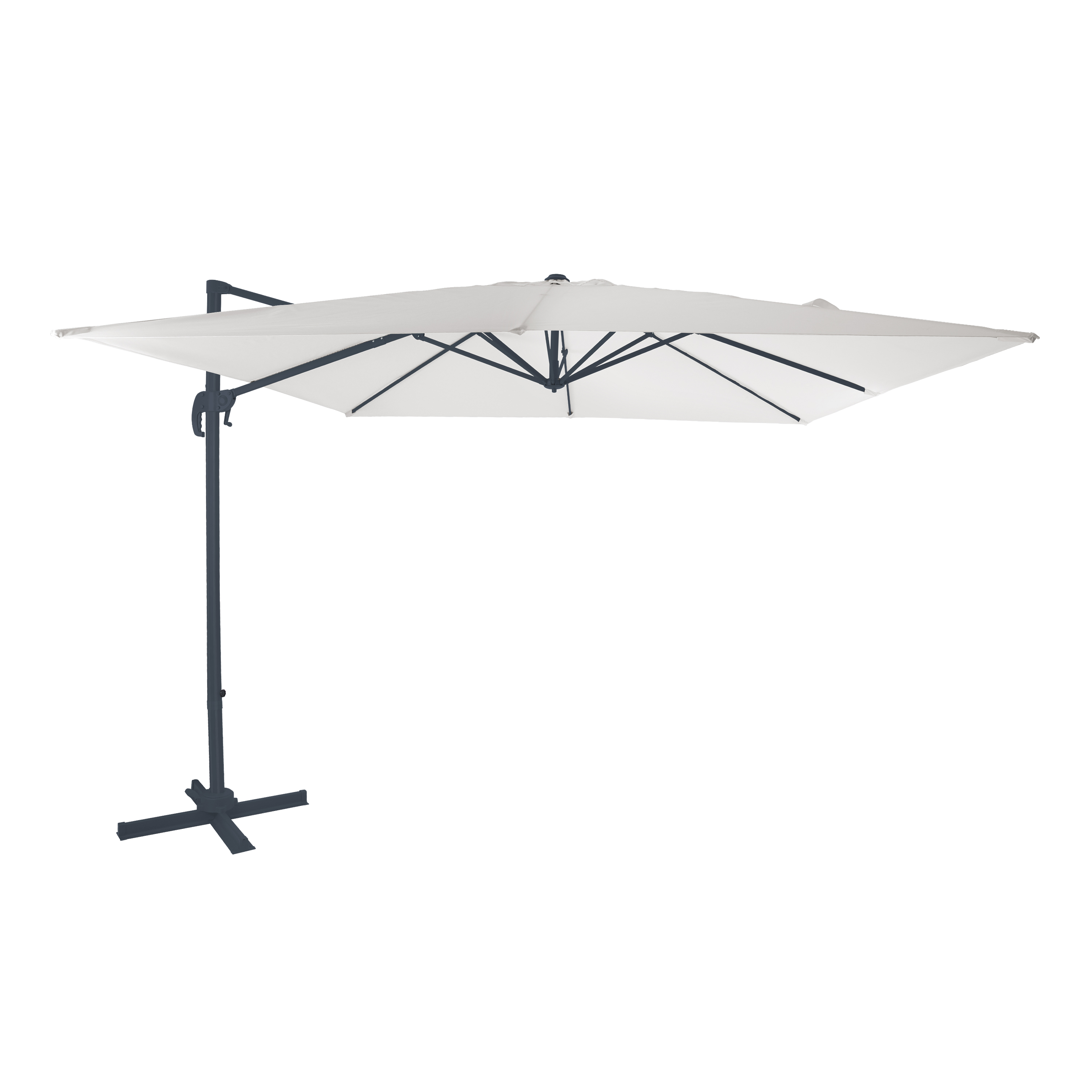 Nima Parasol déporté 300x300 Anthracite/Beige