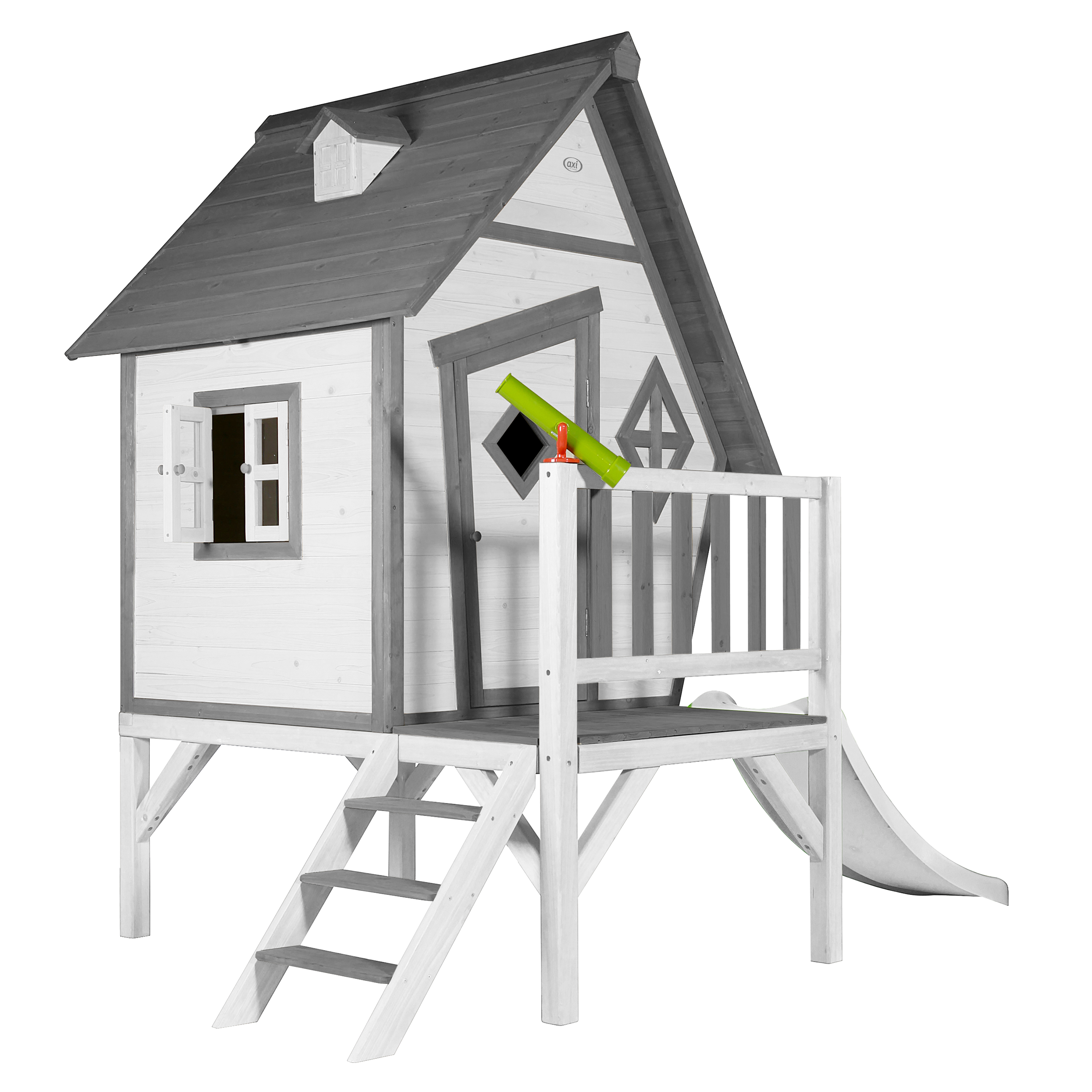 Cabin XL Playhouse Grey/White - White Slide