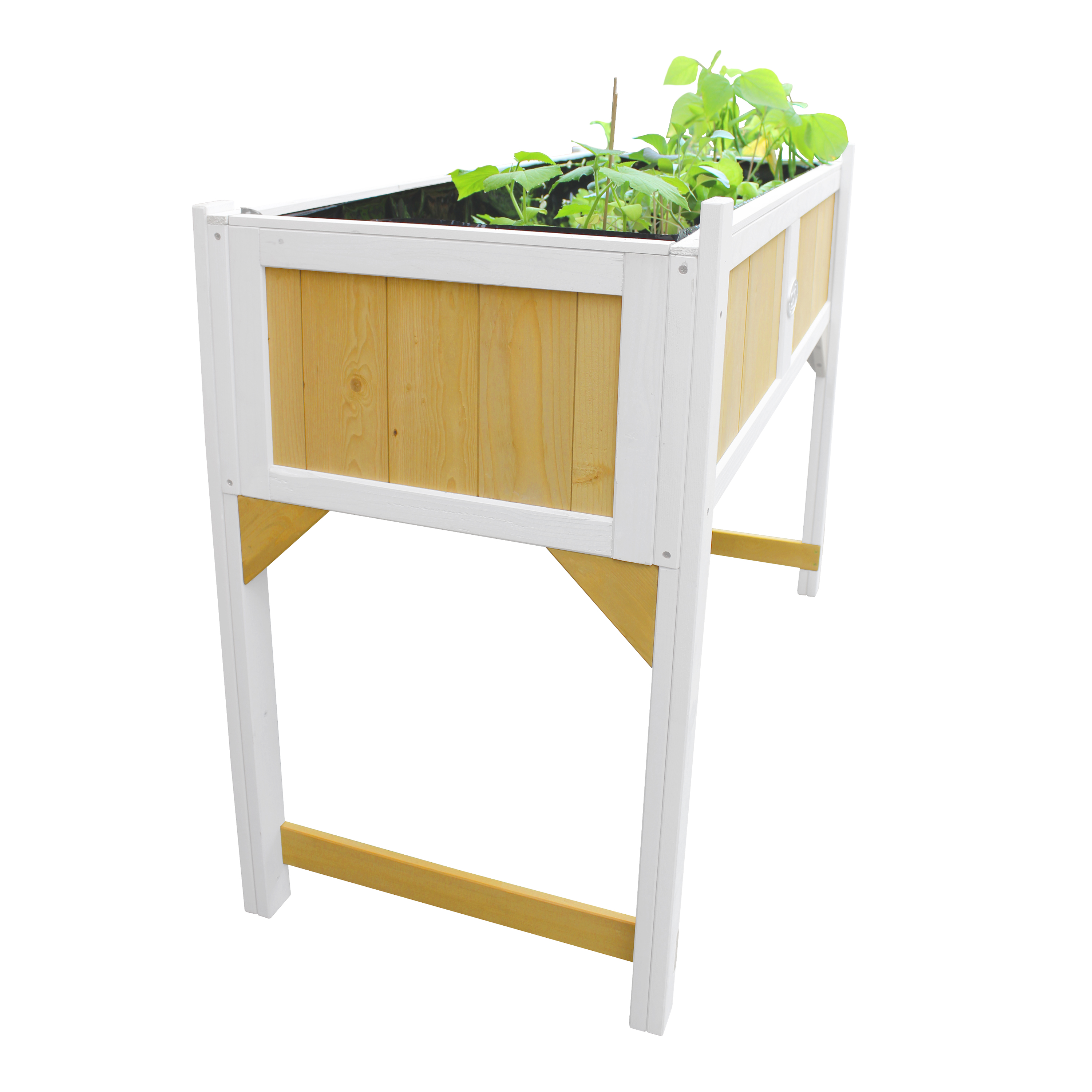 Kweektafel met gronddoek Bruin/wit Kweektafel met gronddoek Bruin/wit