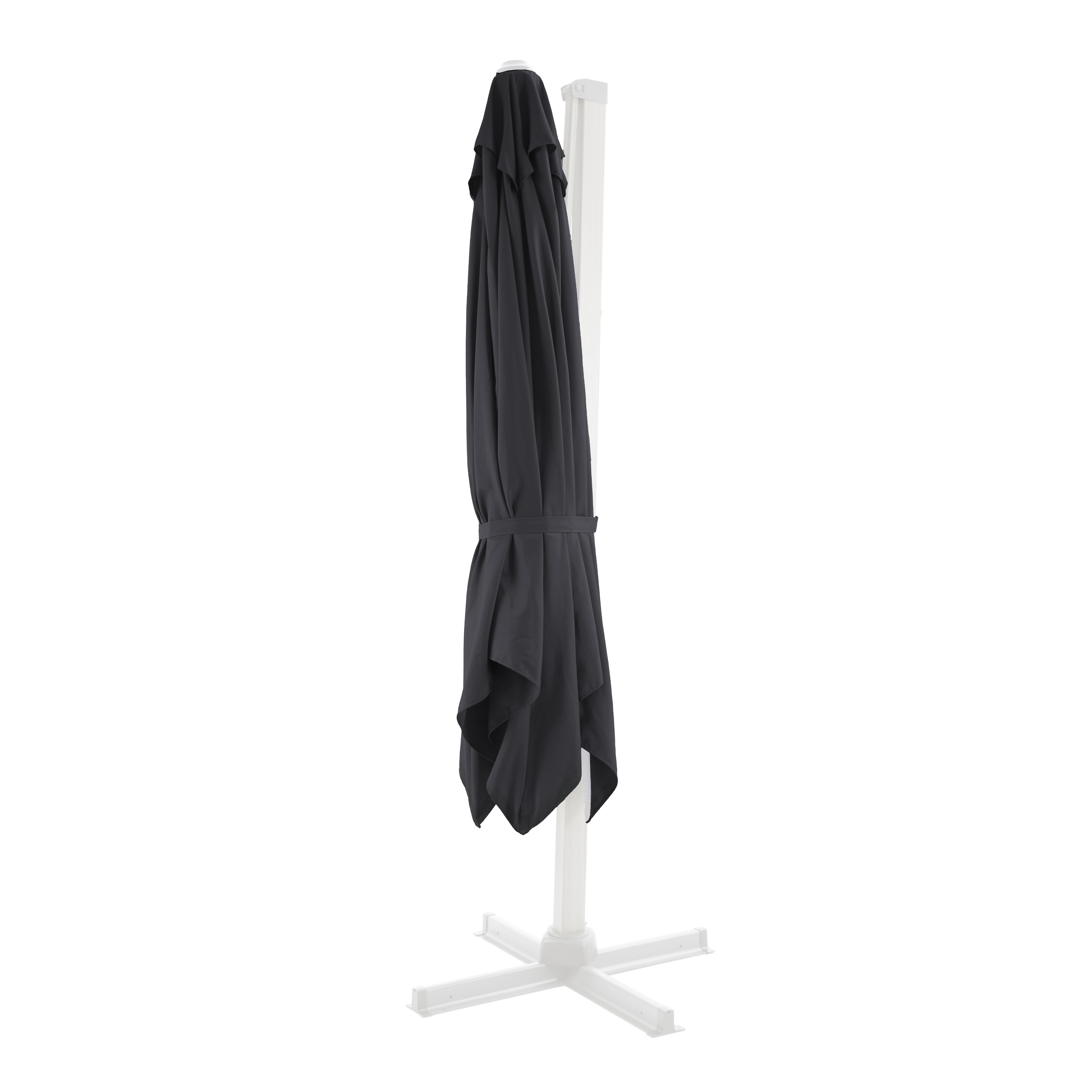 Apollo Premium Zweefparasol 300x300 Wit/grijs