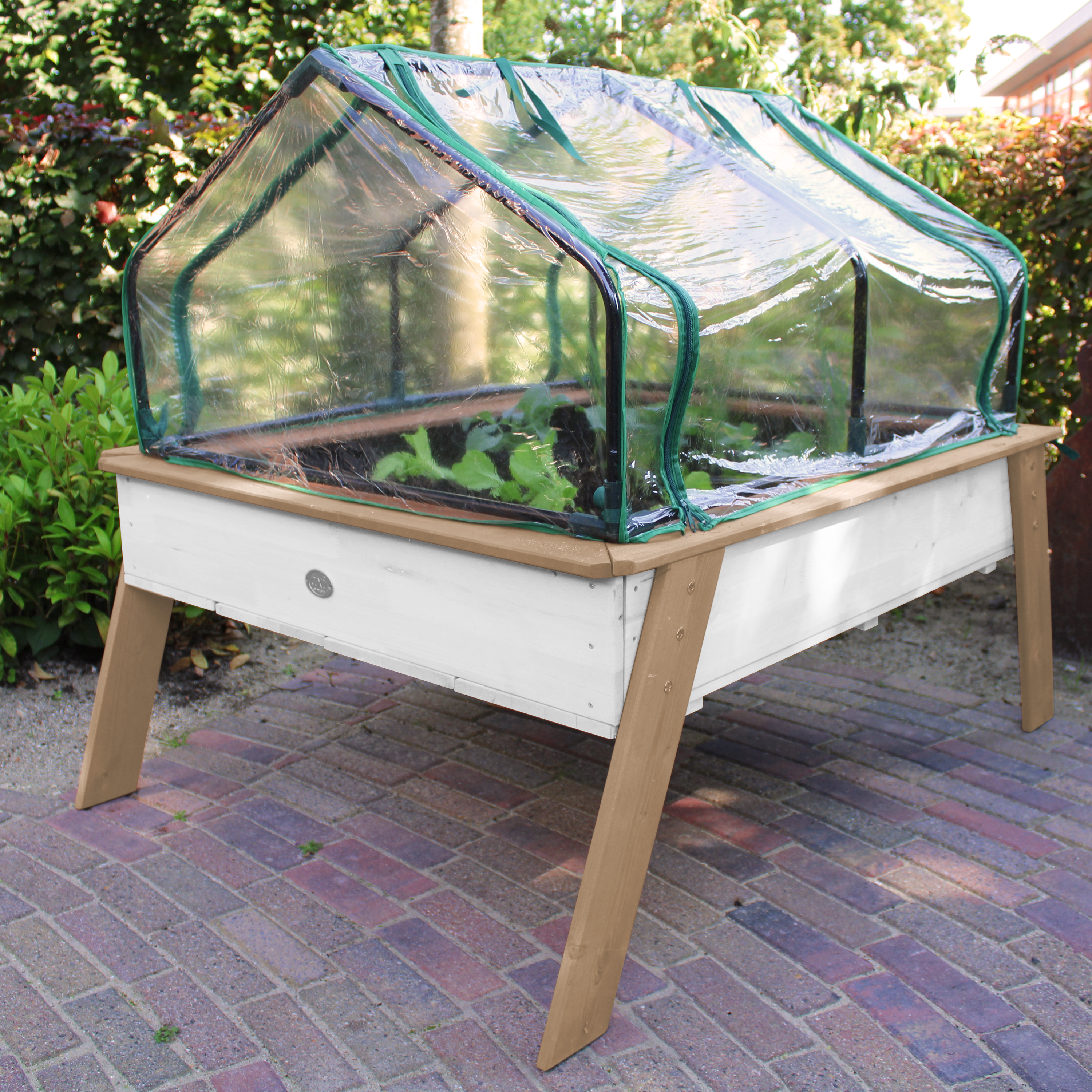 Linda Kweektafel met broeikas Bruin/wit