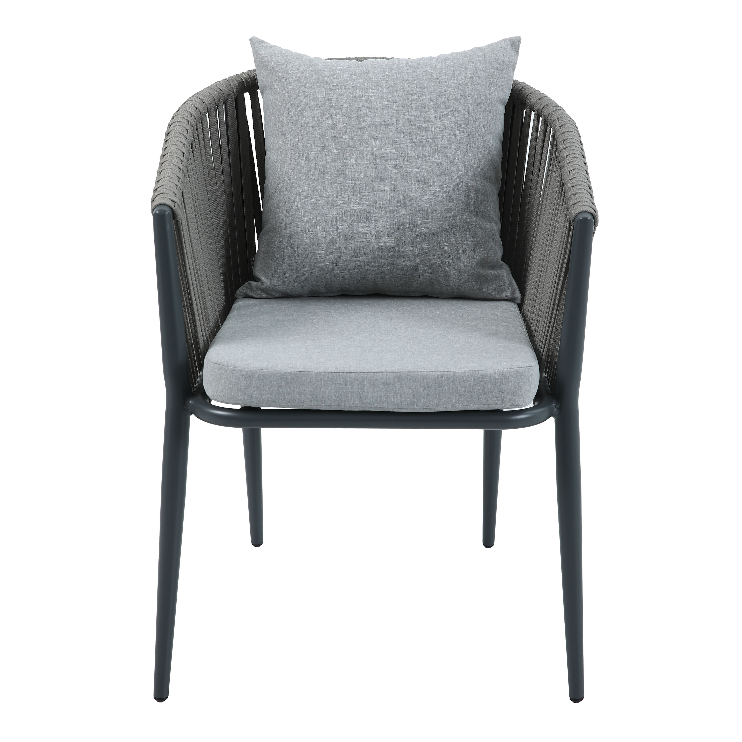 Jay/Faye Ensemble de jardin, 150 cm, 7 pièces -Anthracite