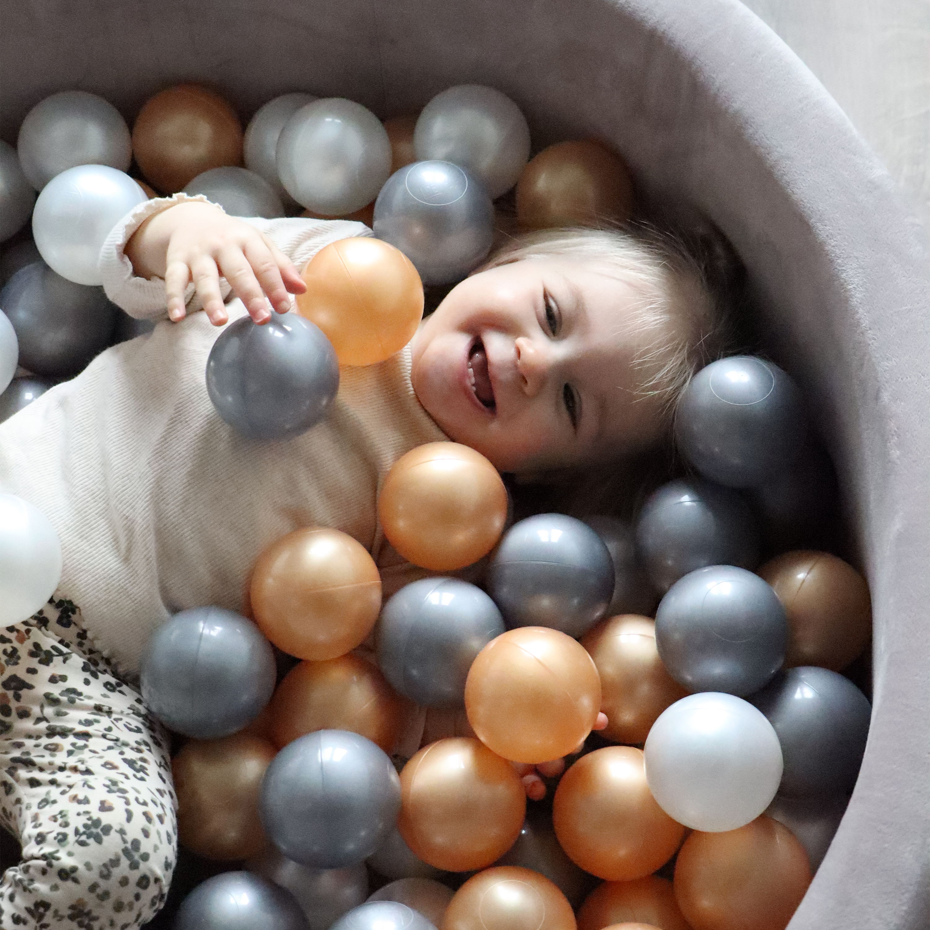 Boaz Ballpit incl. 160 balls - Grey