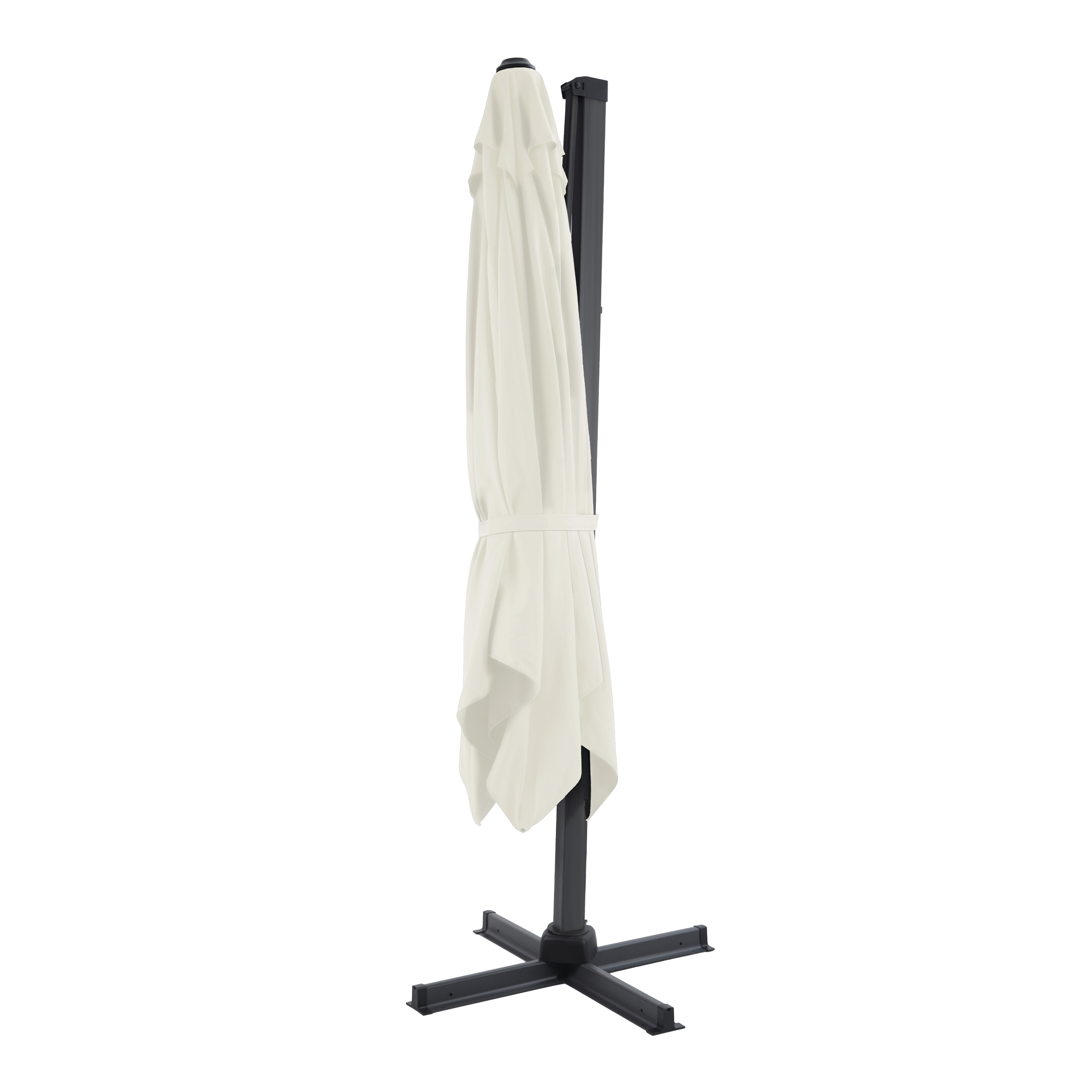 Apollo Premium Zweefparasol 300x300 Antraciet/beige