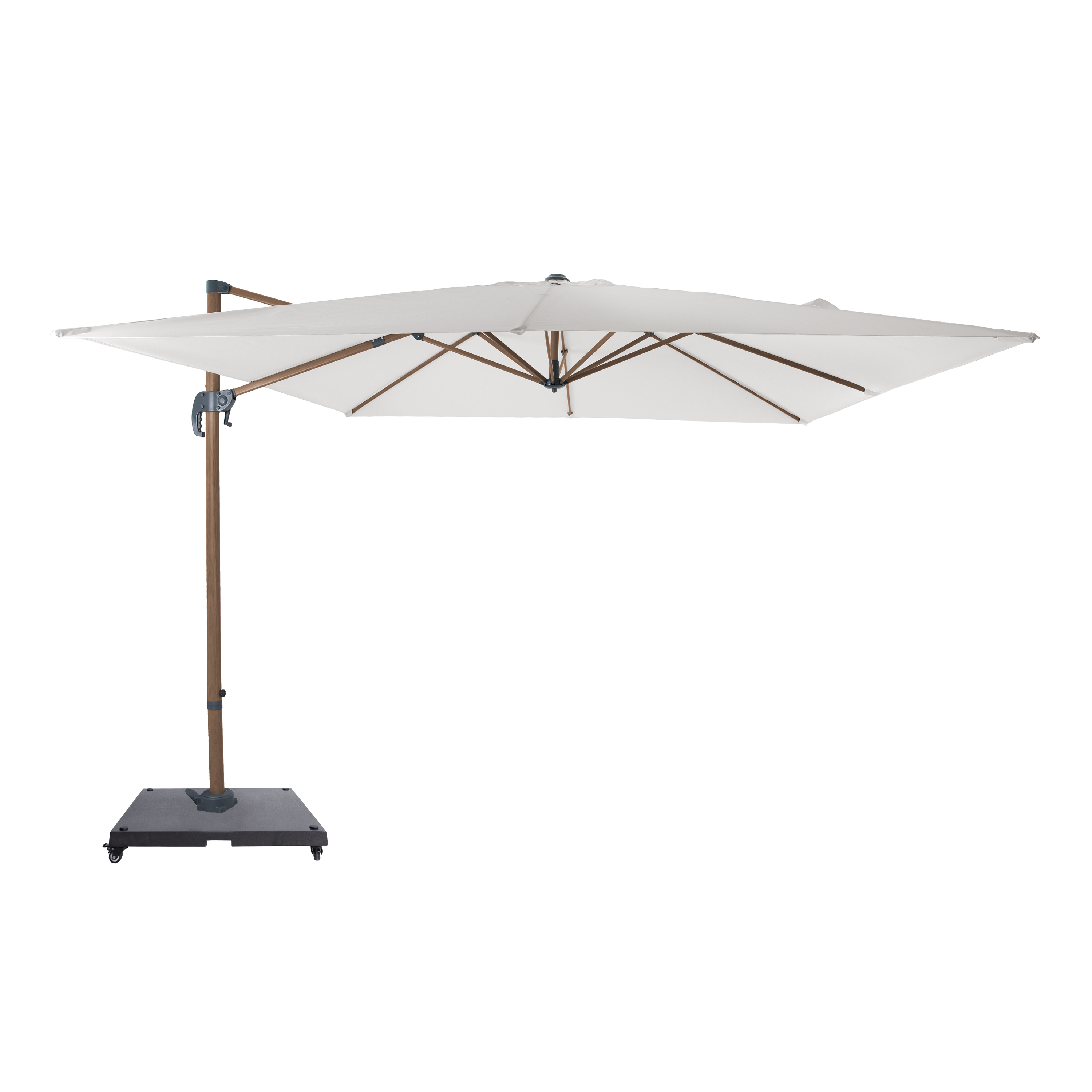 Nima Floating Parasol 300x300cm - OakLook/Beige - Incl. Base