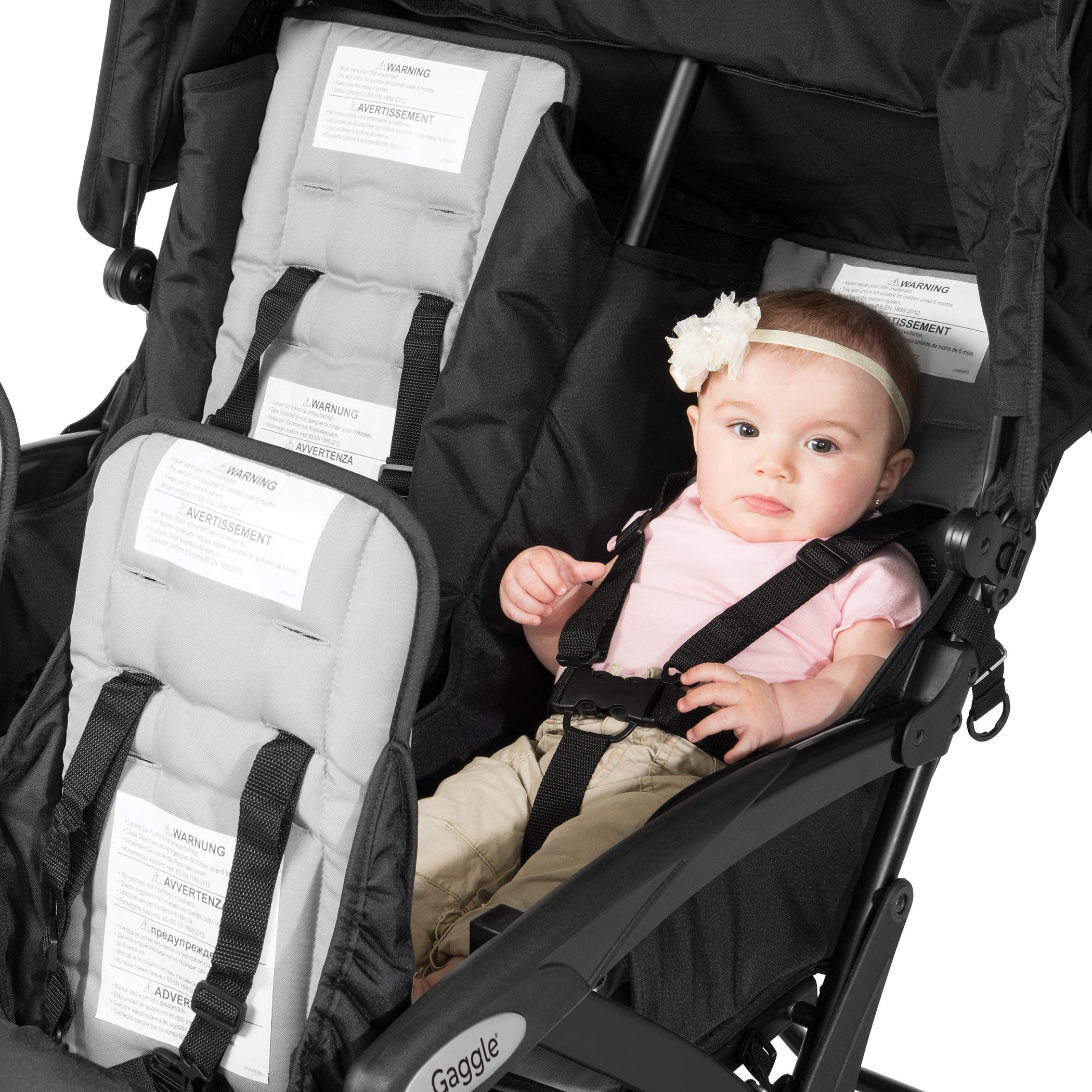 Compass 4 Seat Quad Stroller black Compass 4 Seat Quad Stroller black