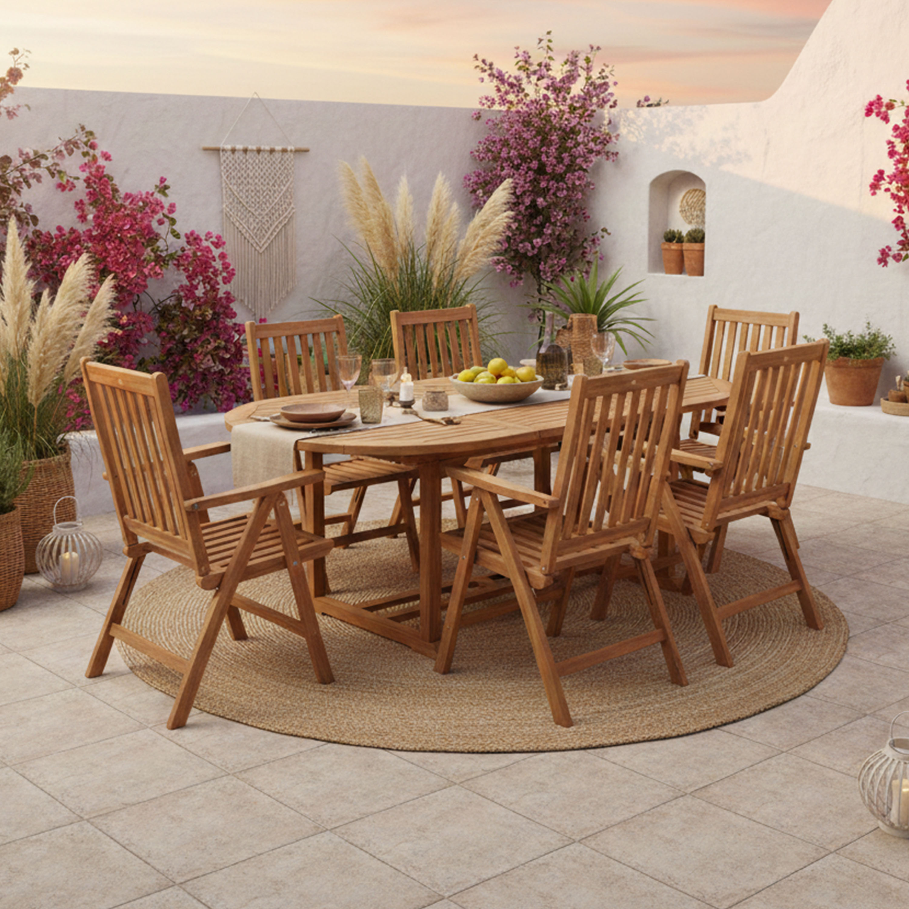 Marzi set - incl. 6 pcs Nuria chair