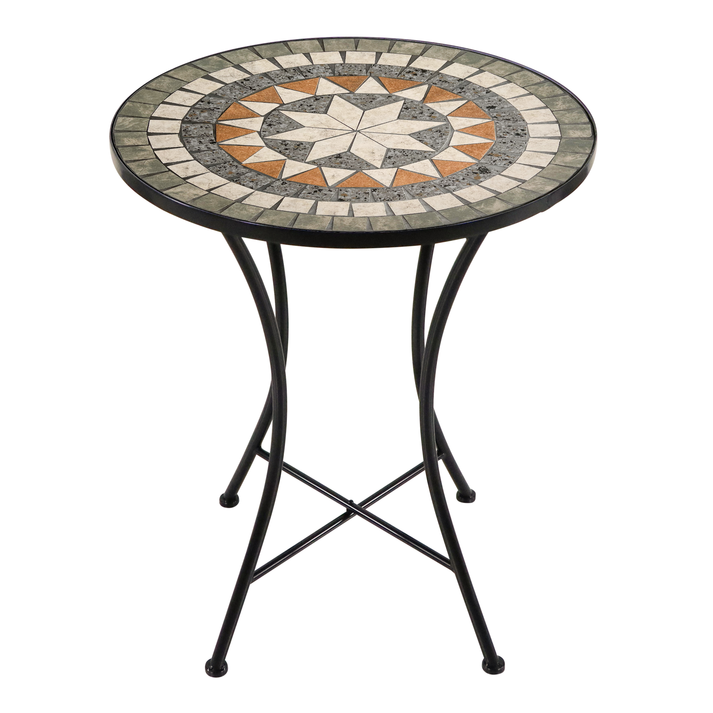 Amélie Mozaïek Bistro-set Ster Grijs/bruin
