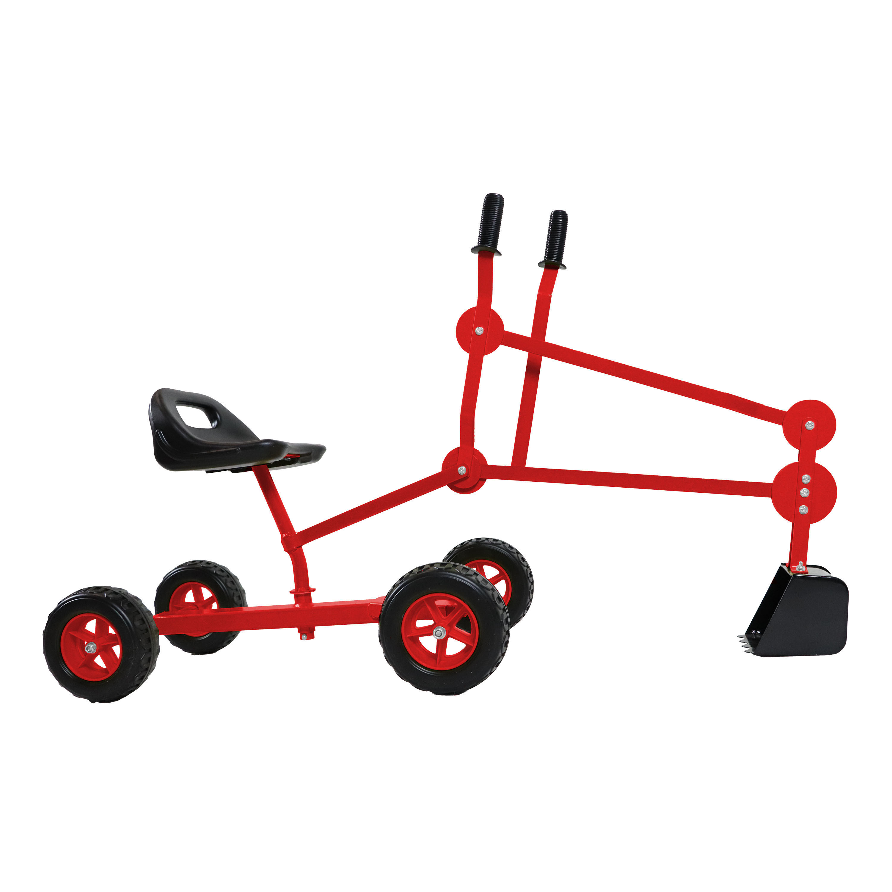 Dean de Graafmachine voor in de zandbak Rood/zwart 4 wielen