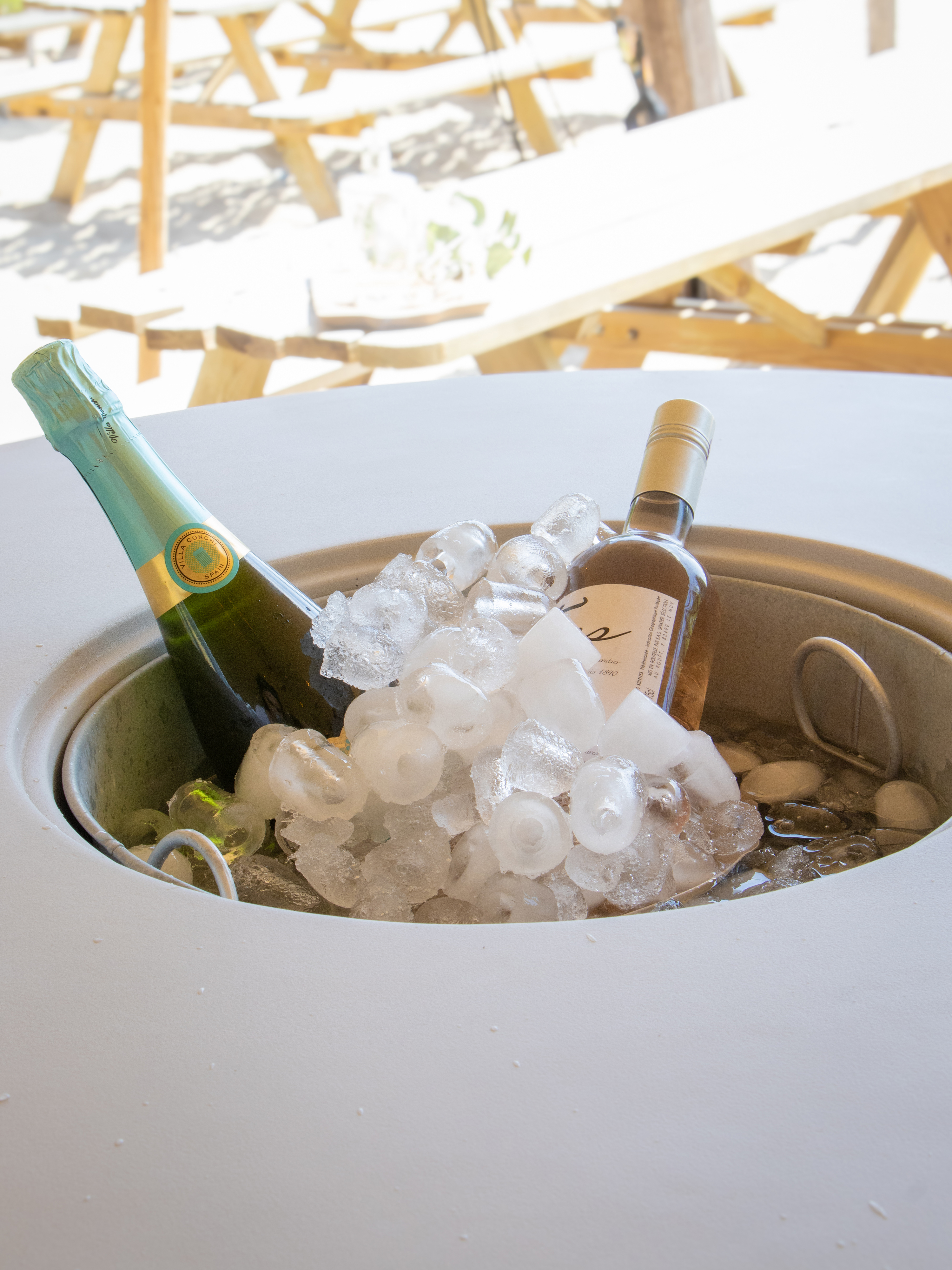 Brandon 2-in-1 statafel / bijzettafel & cooler