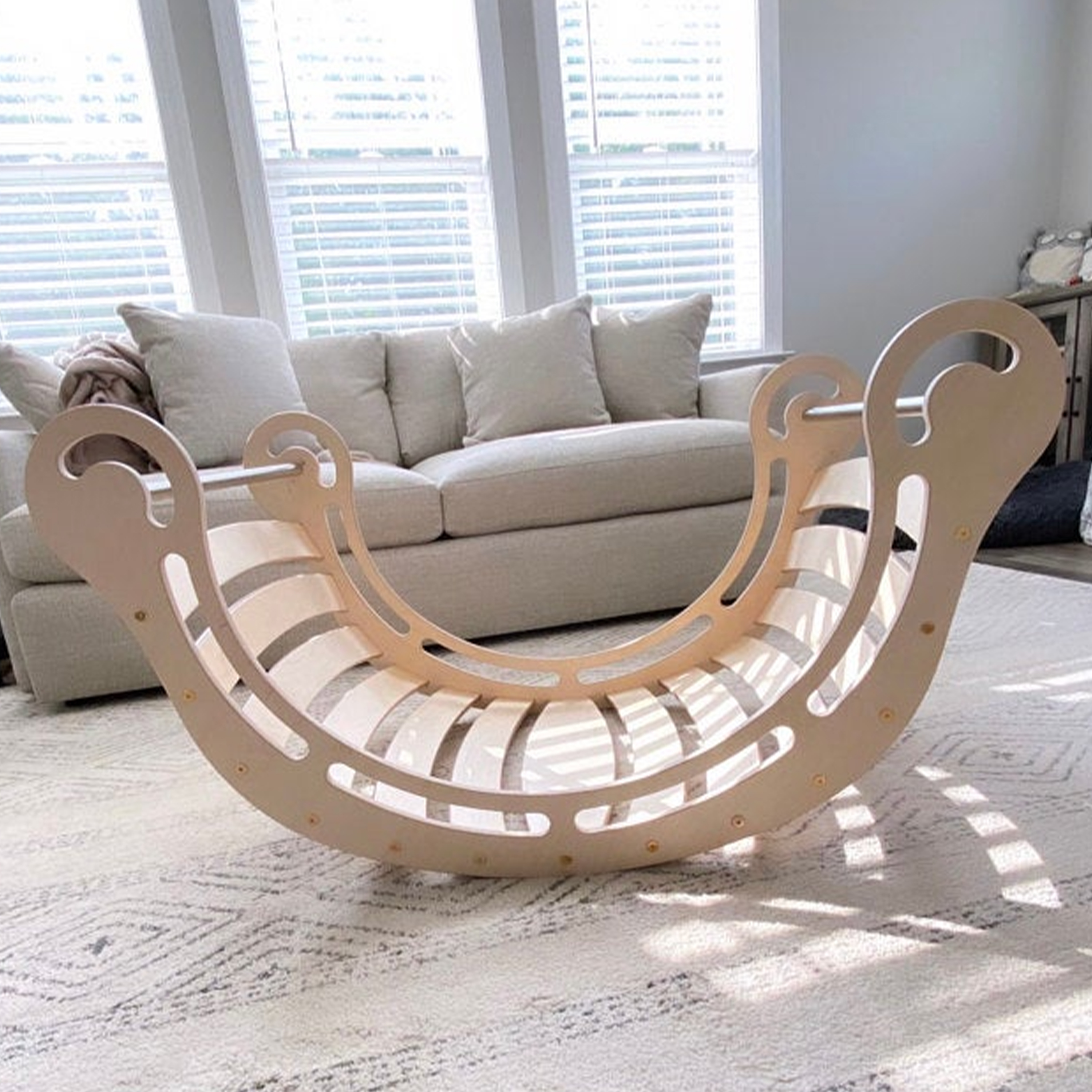 Bascule XXL en bois avec mur d'escalade Naturel Bascule XXL en bois avec mur d'escalade Naturel