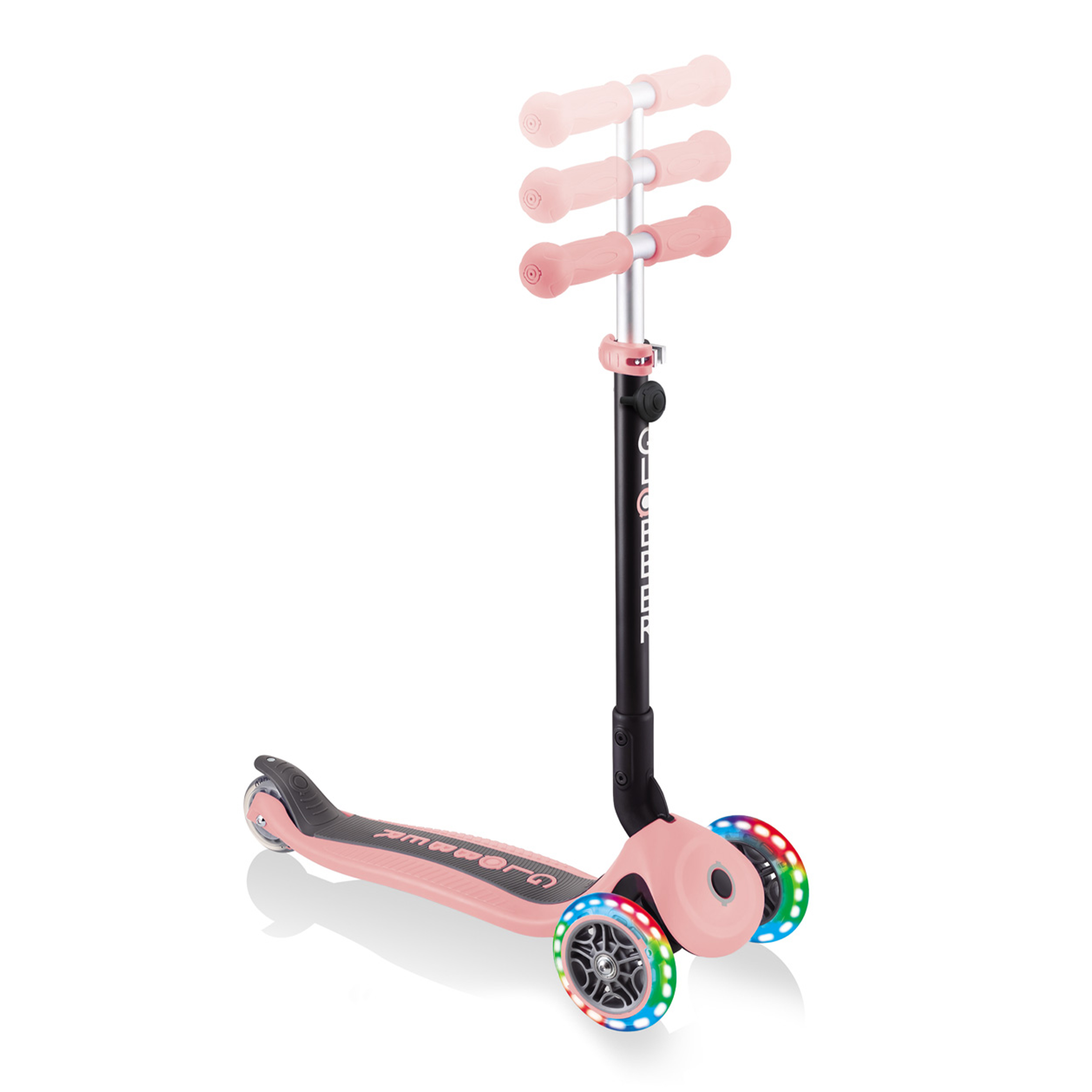 Go Up Foldable Plus Lights 3-in-1 Scooter Pastel Pink