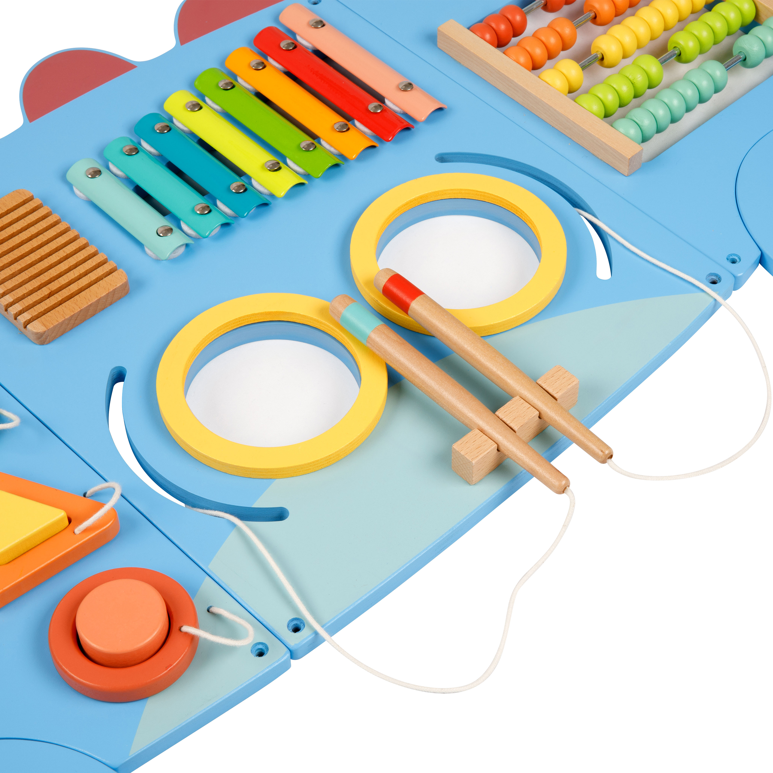 Houten Activiteitenpaneel Dinosaurus