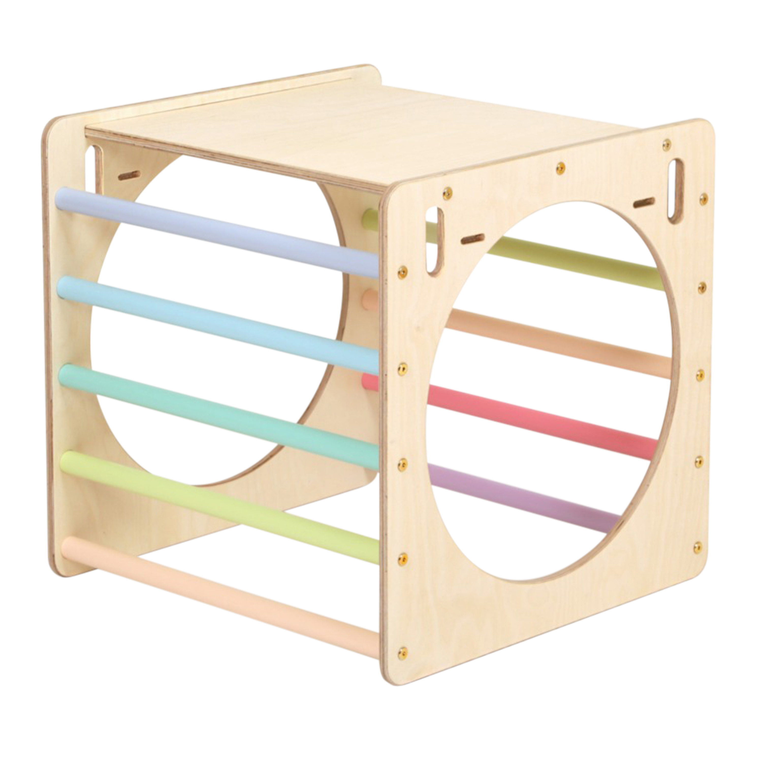 Wooden Activity Cube Pastel