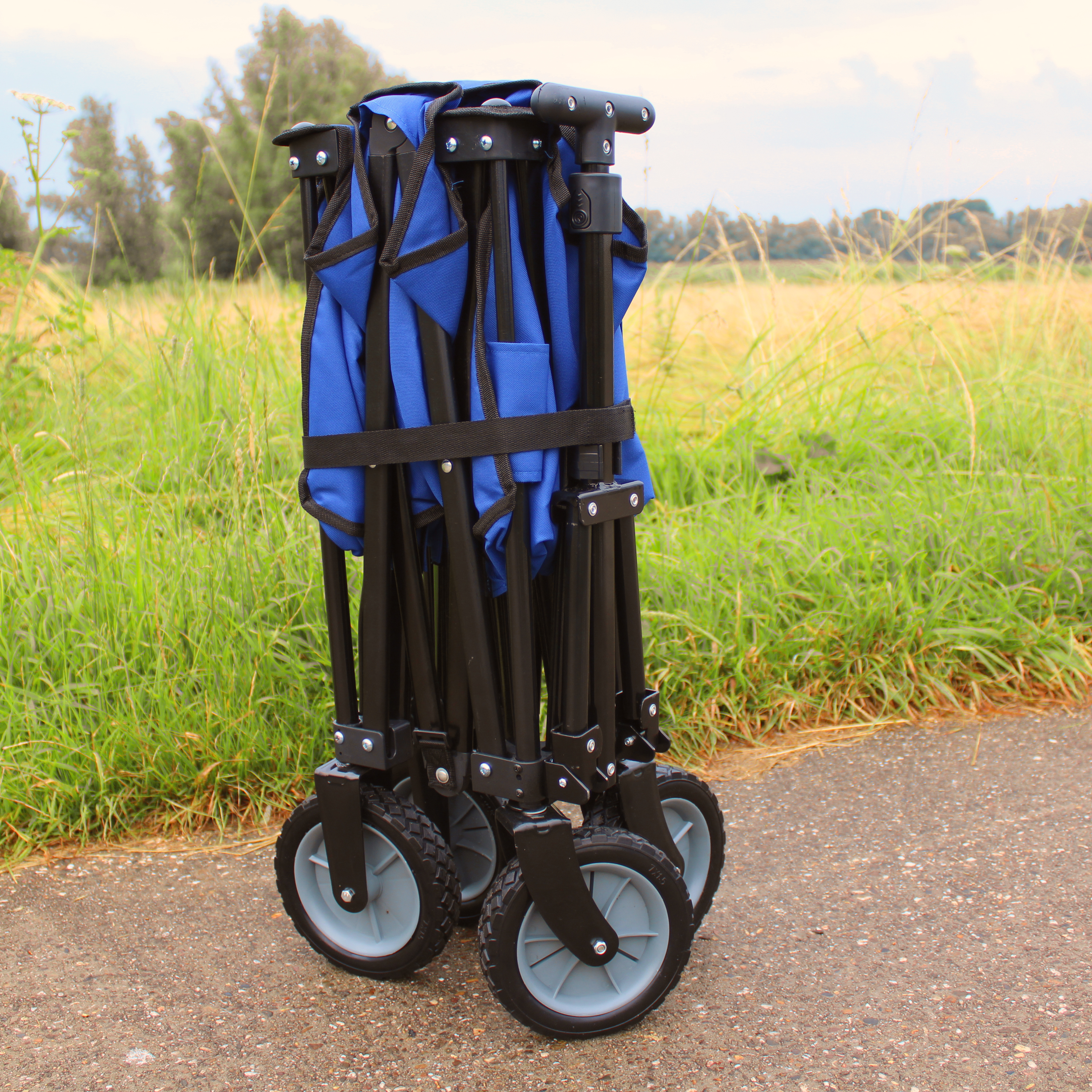 AB110 Opvouwbare Bolderkar Blauw