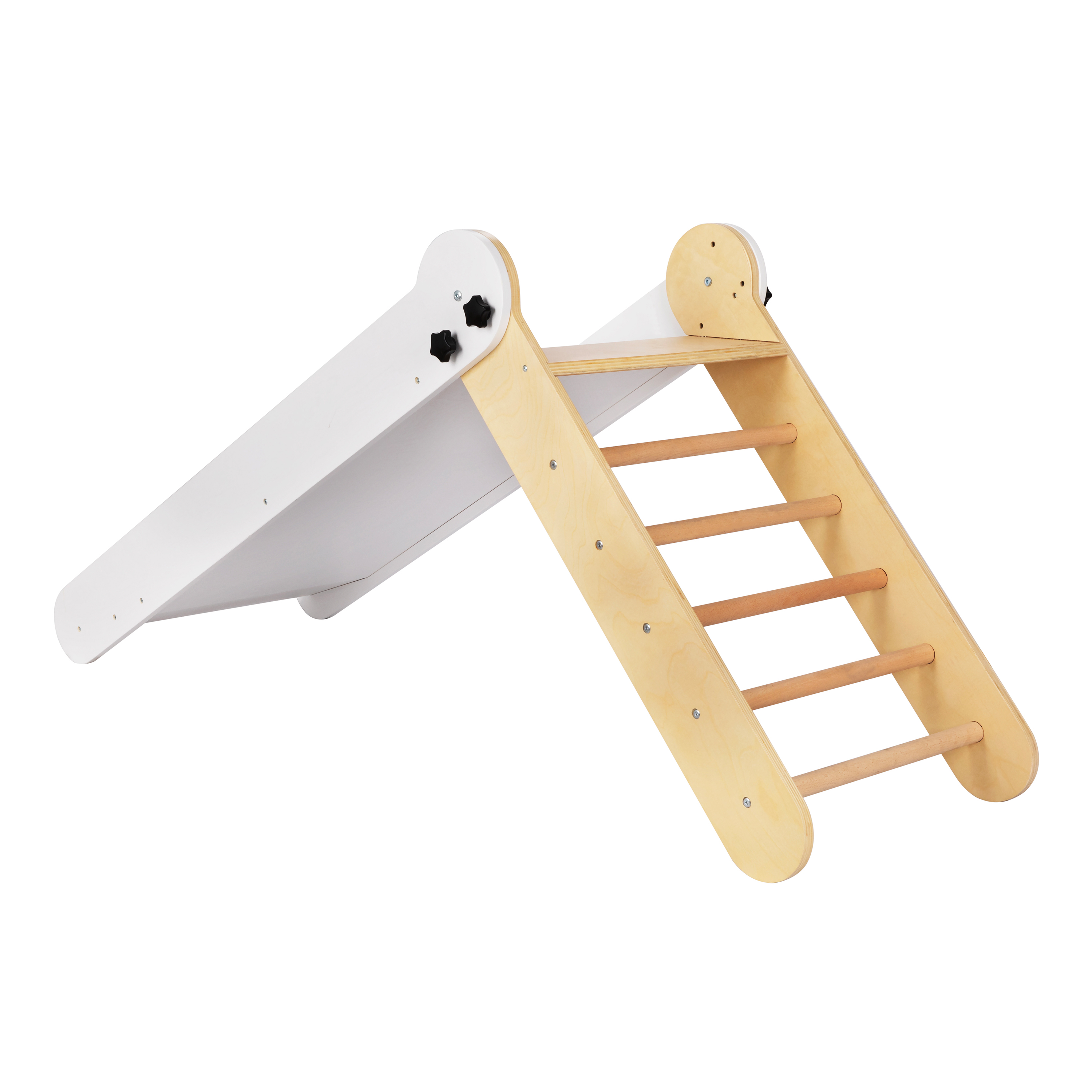 Bobbie Wooden Folding Slide - Natural/white