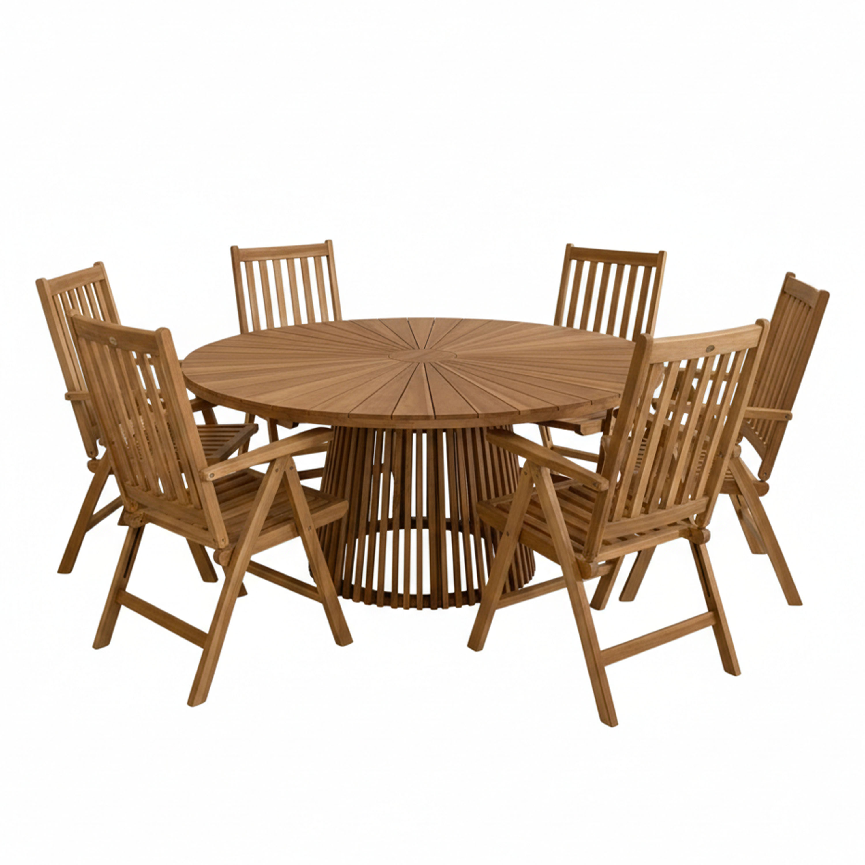 Hani/Nuria 150 cm Tuinset 7-delig Teak