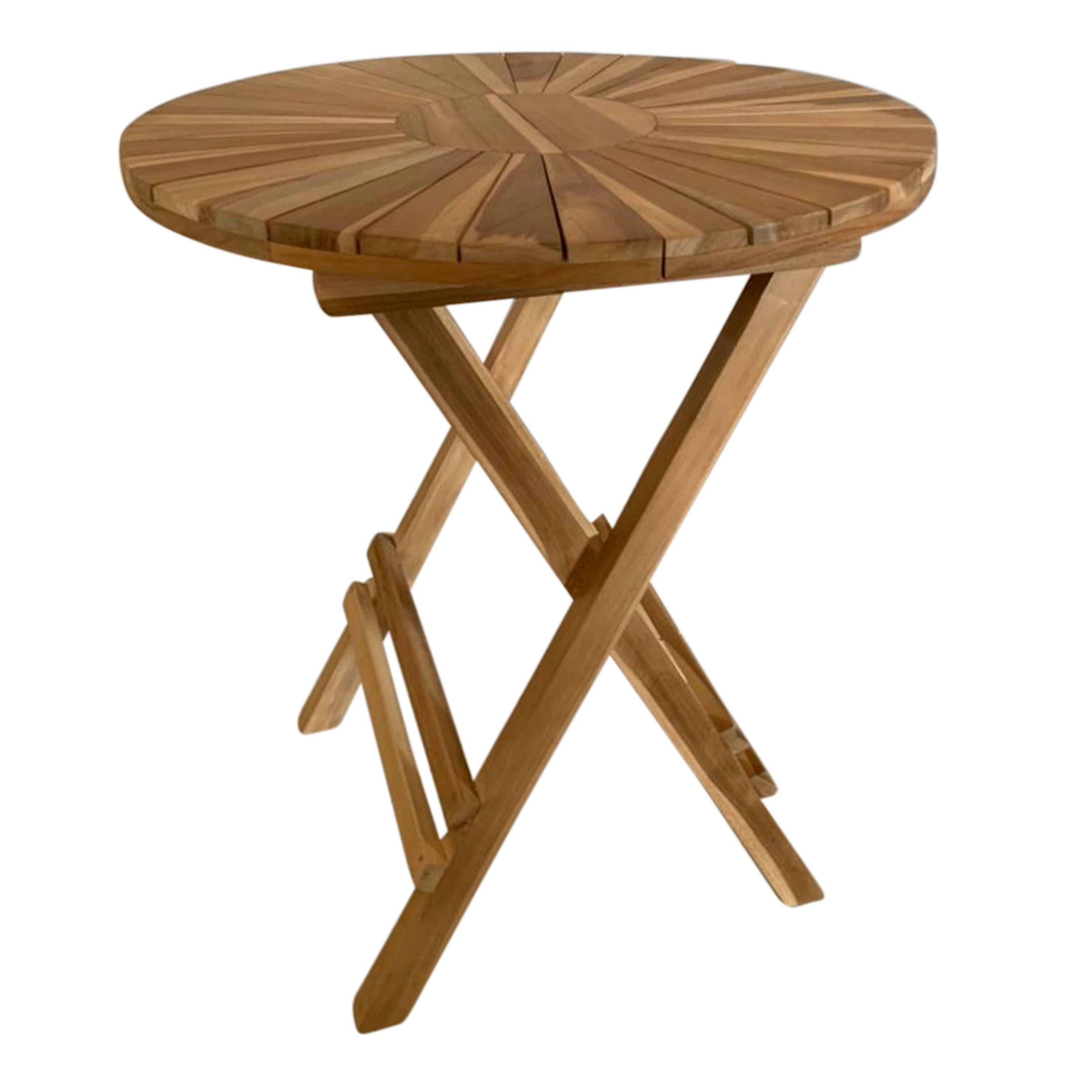 Gia Table de jardin pliable, ronde en teck Ø 60 cm