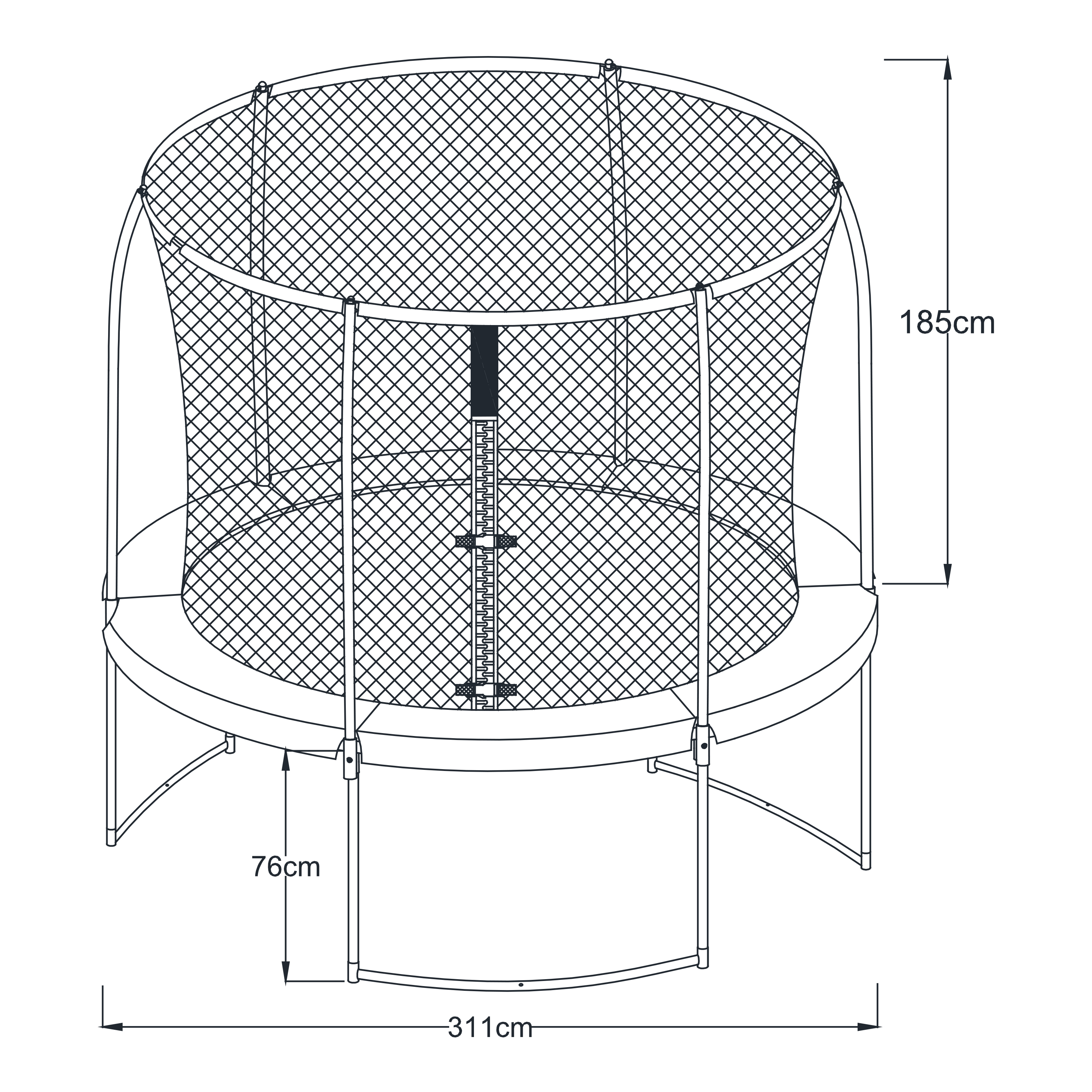 Boston Trampoline 10ft - Inground & onground - Green
