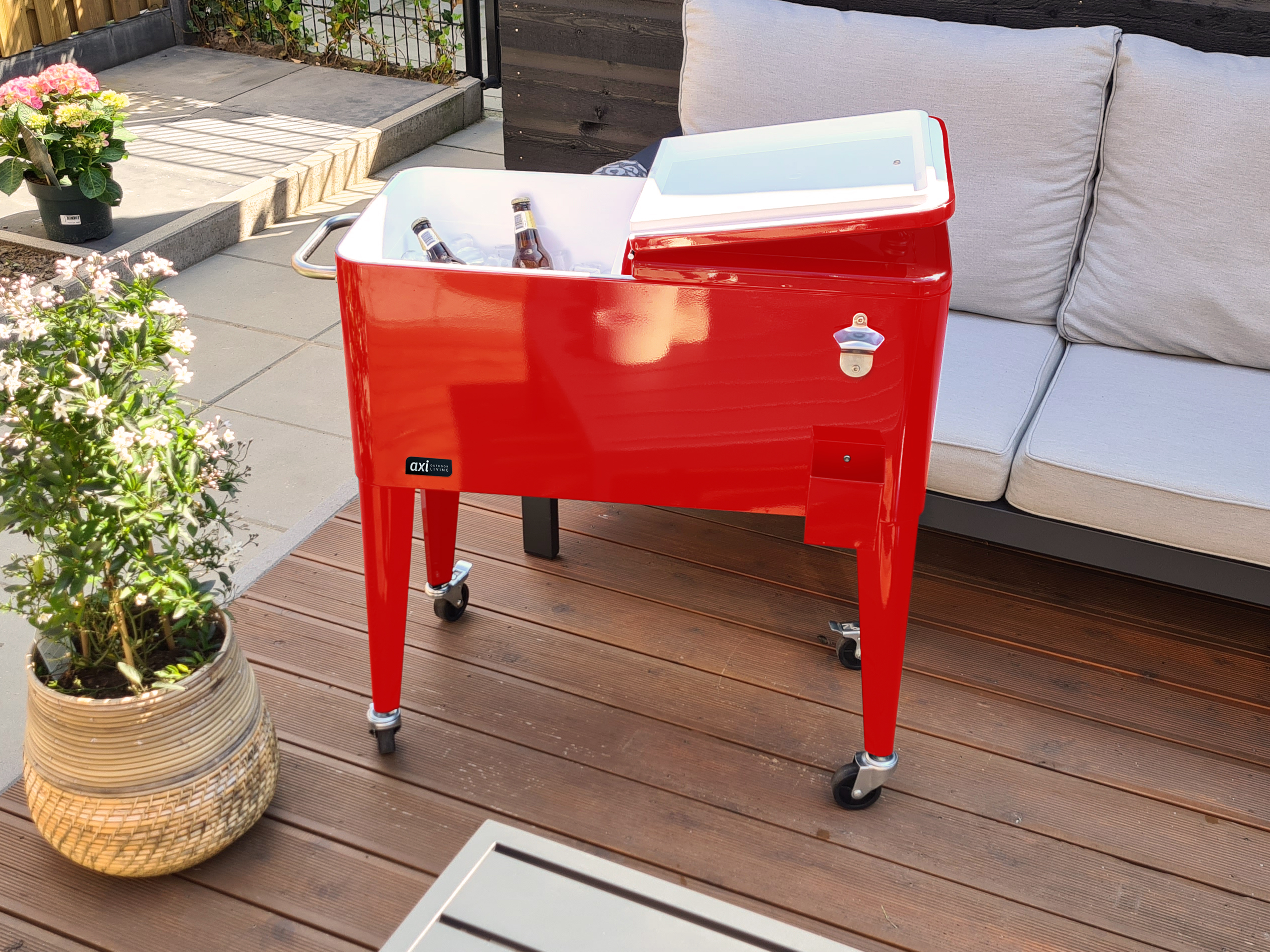 Retro Cooler Rood