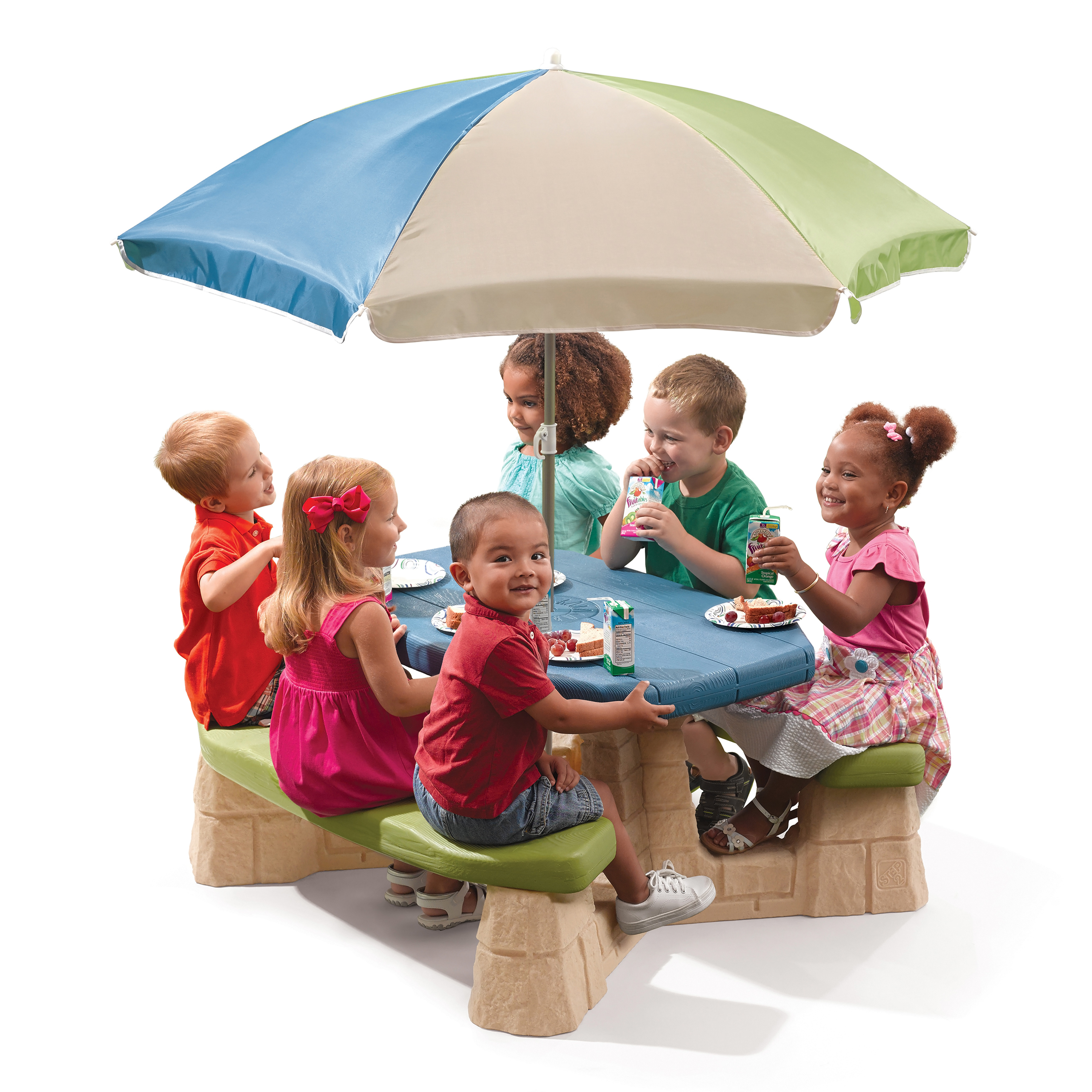 Naturally Playful Picknicktisch mit Sonnenschirm