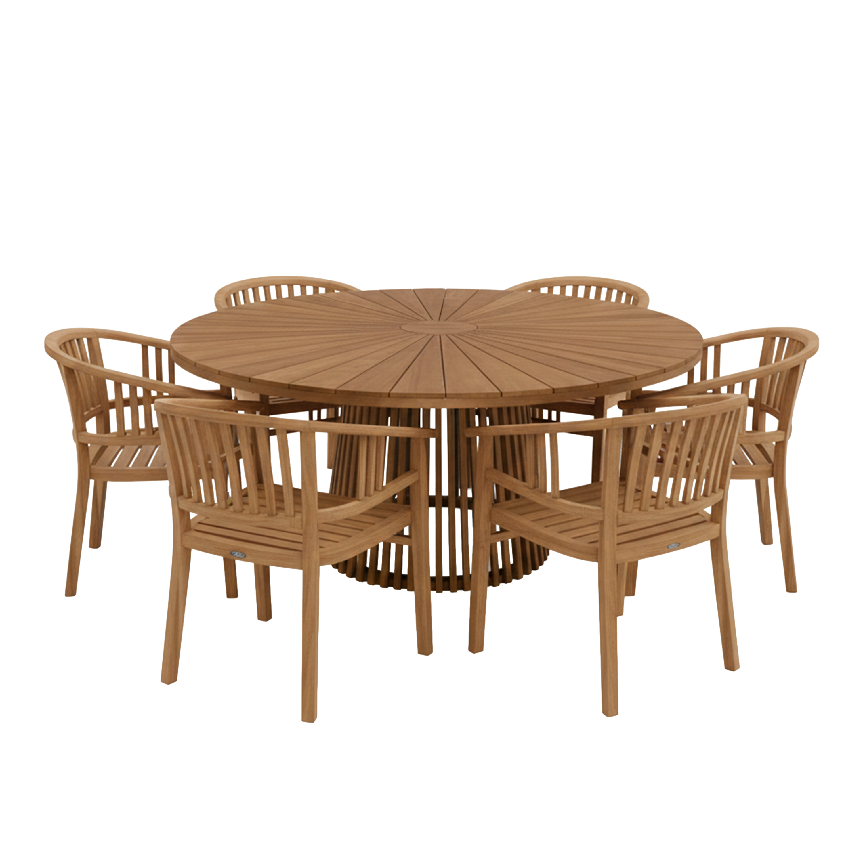 Hani/Talia 150 cm Tuinset 7-delig Teak
