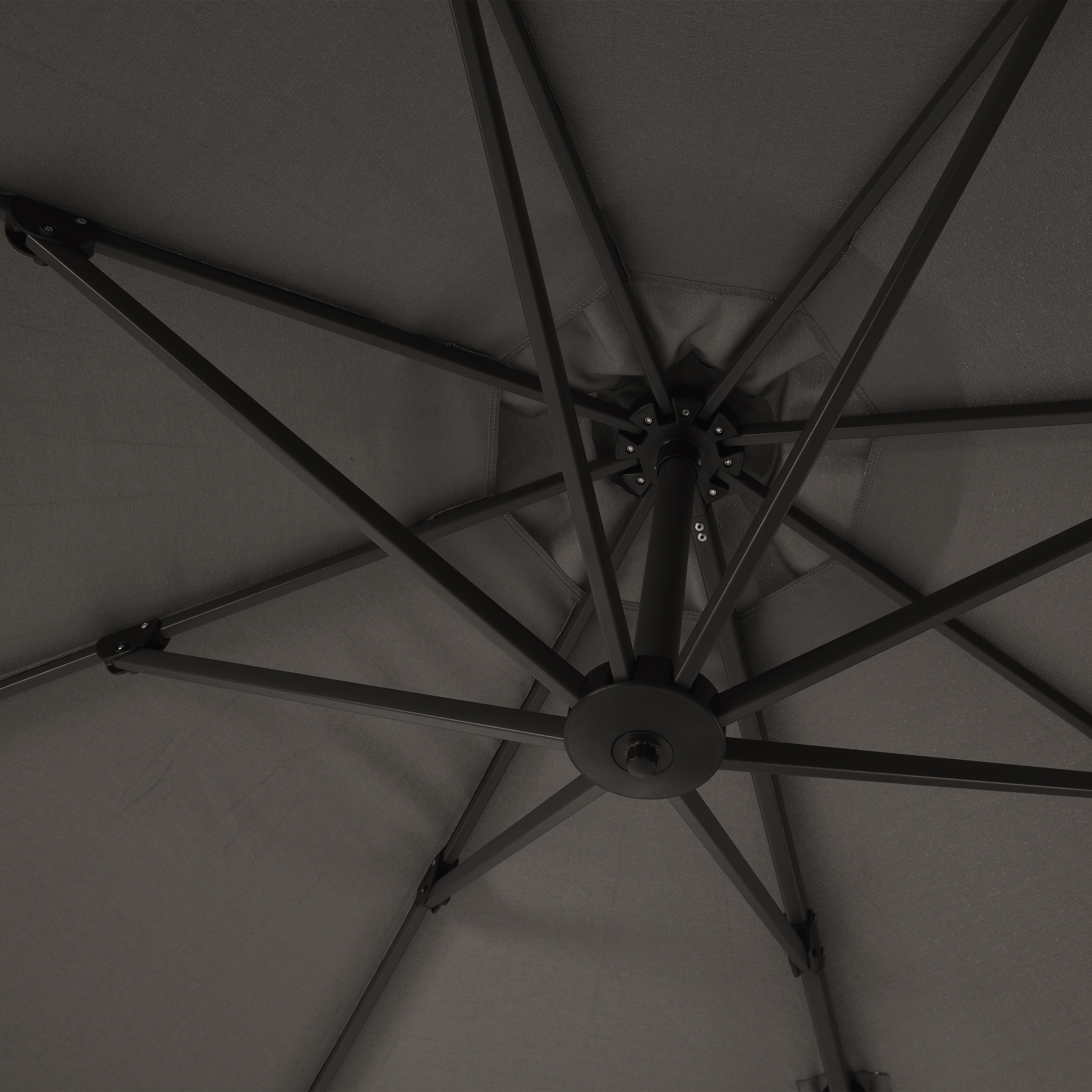 Apollo Premium Zweefparasol 300x300 Antraciet/taupe