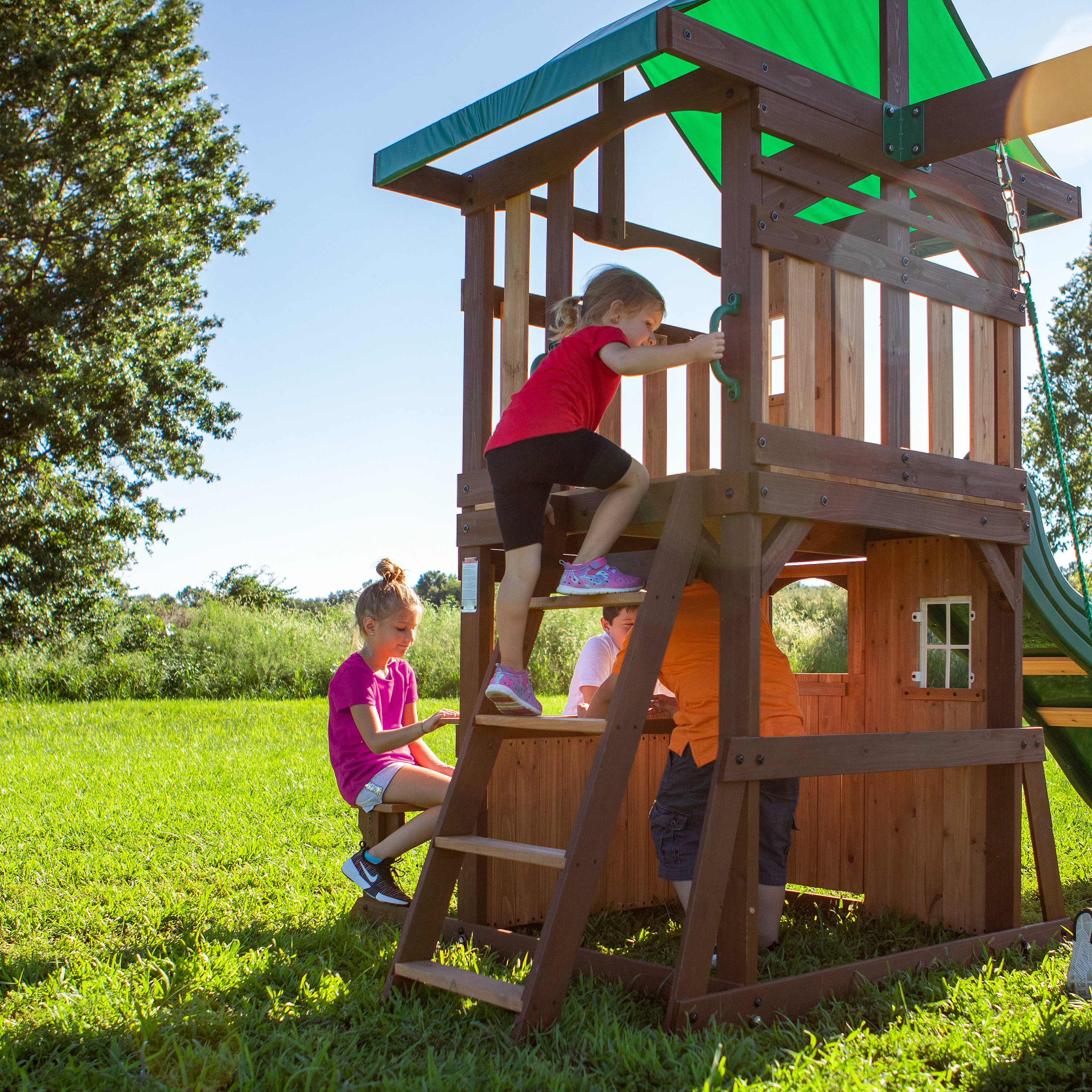 Lakewood Speeltoren met Schommels en Glijbaan