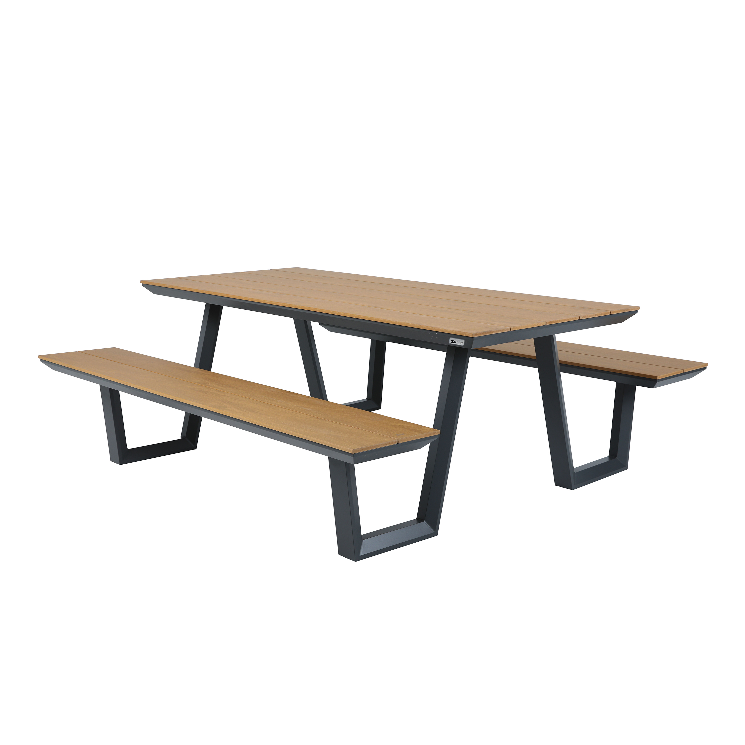 Nori Table de pique-nique avec 2 bancs Anthracite/ Aspect Te