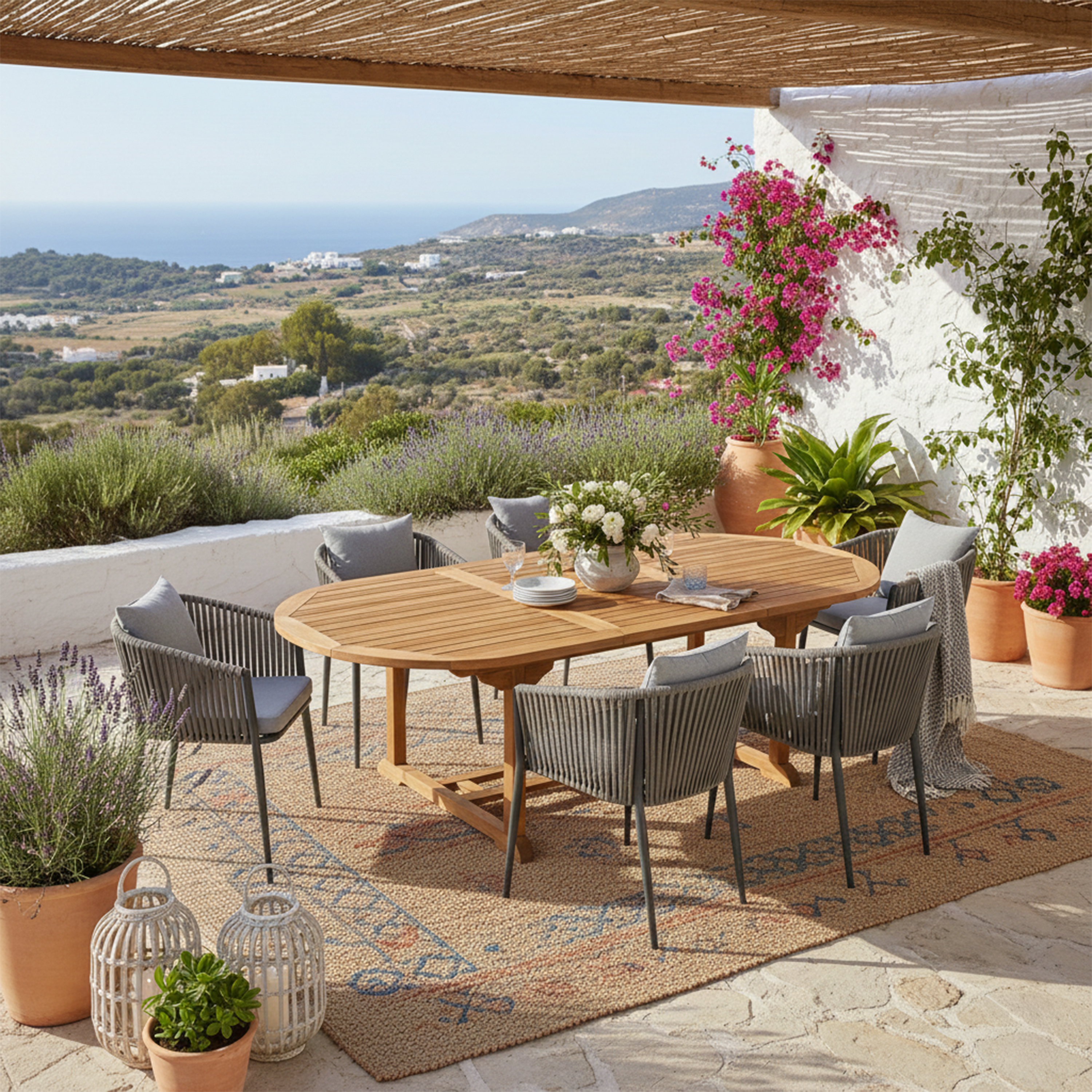 Marzi set - incl. 6 pcs Faye chair - Anthracite