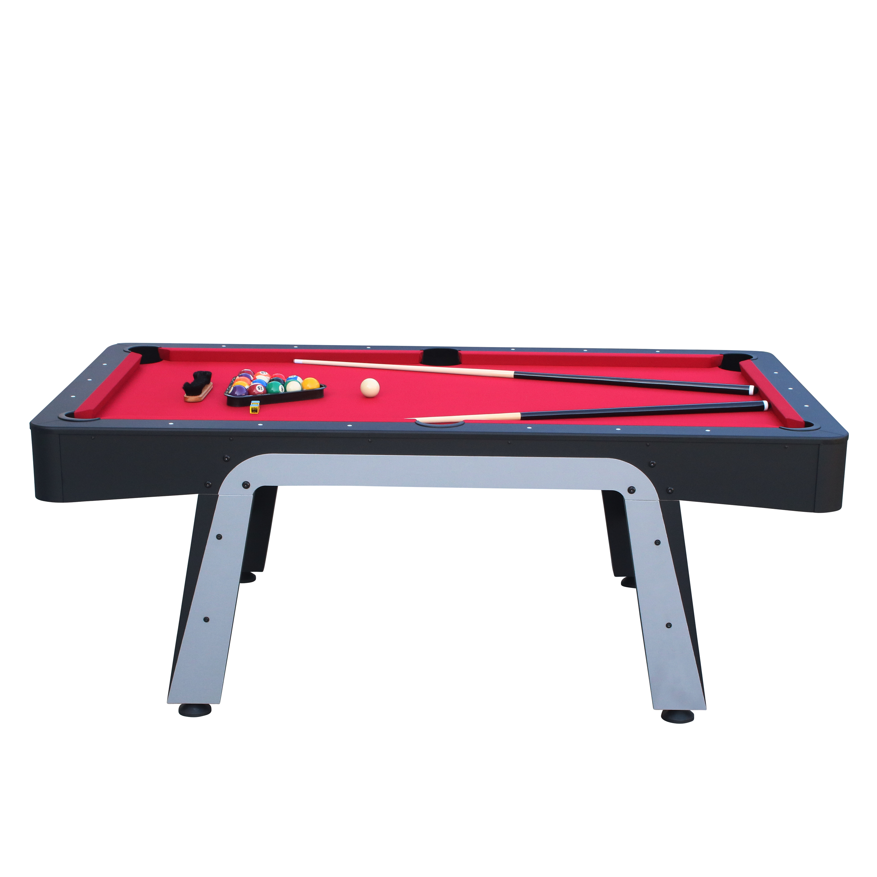 Arch Pro Pooltafel Zwart/rood
