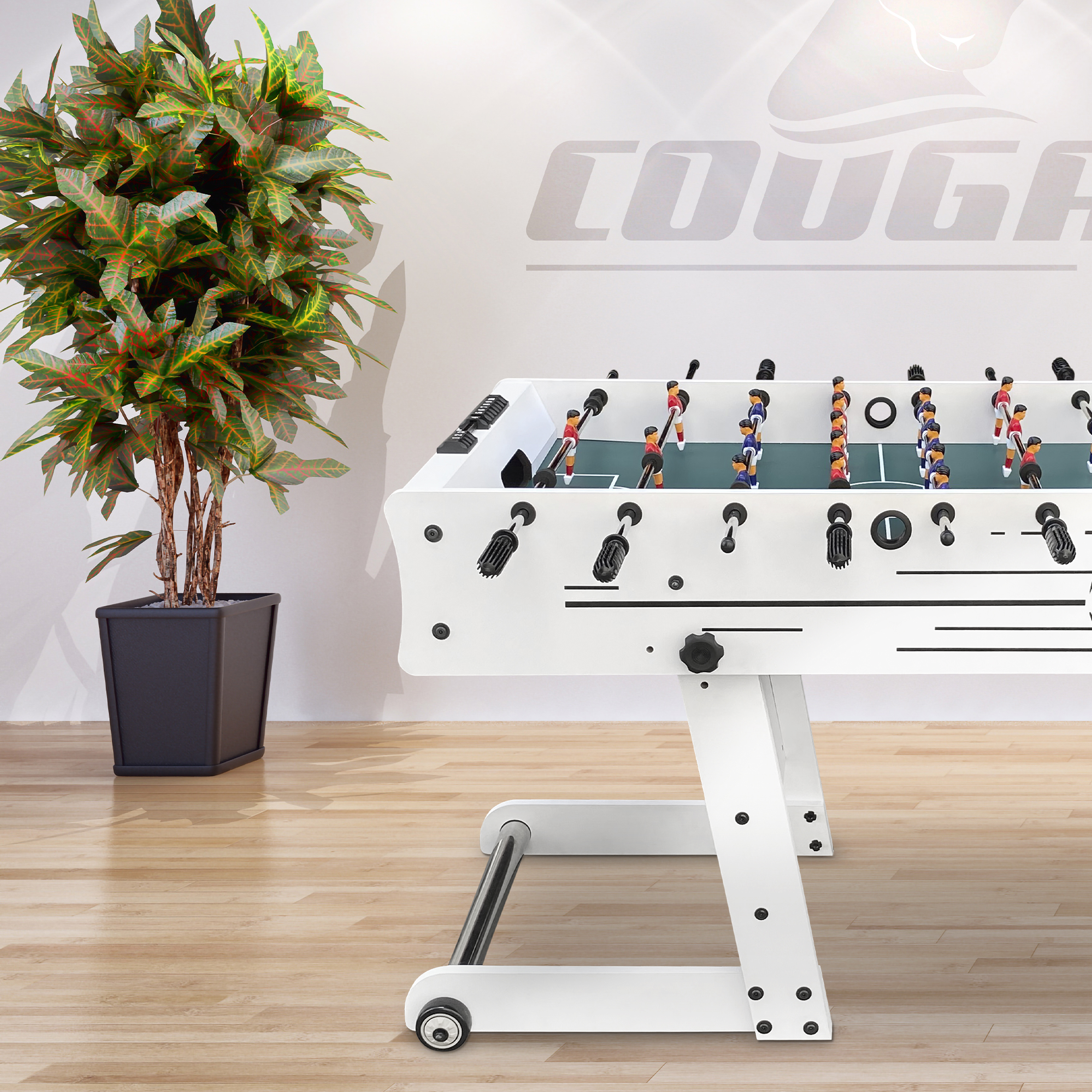 Scorpion Kick opklapbare Voetbaltafel Wit