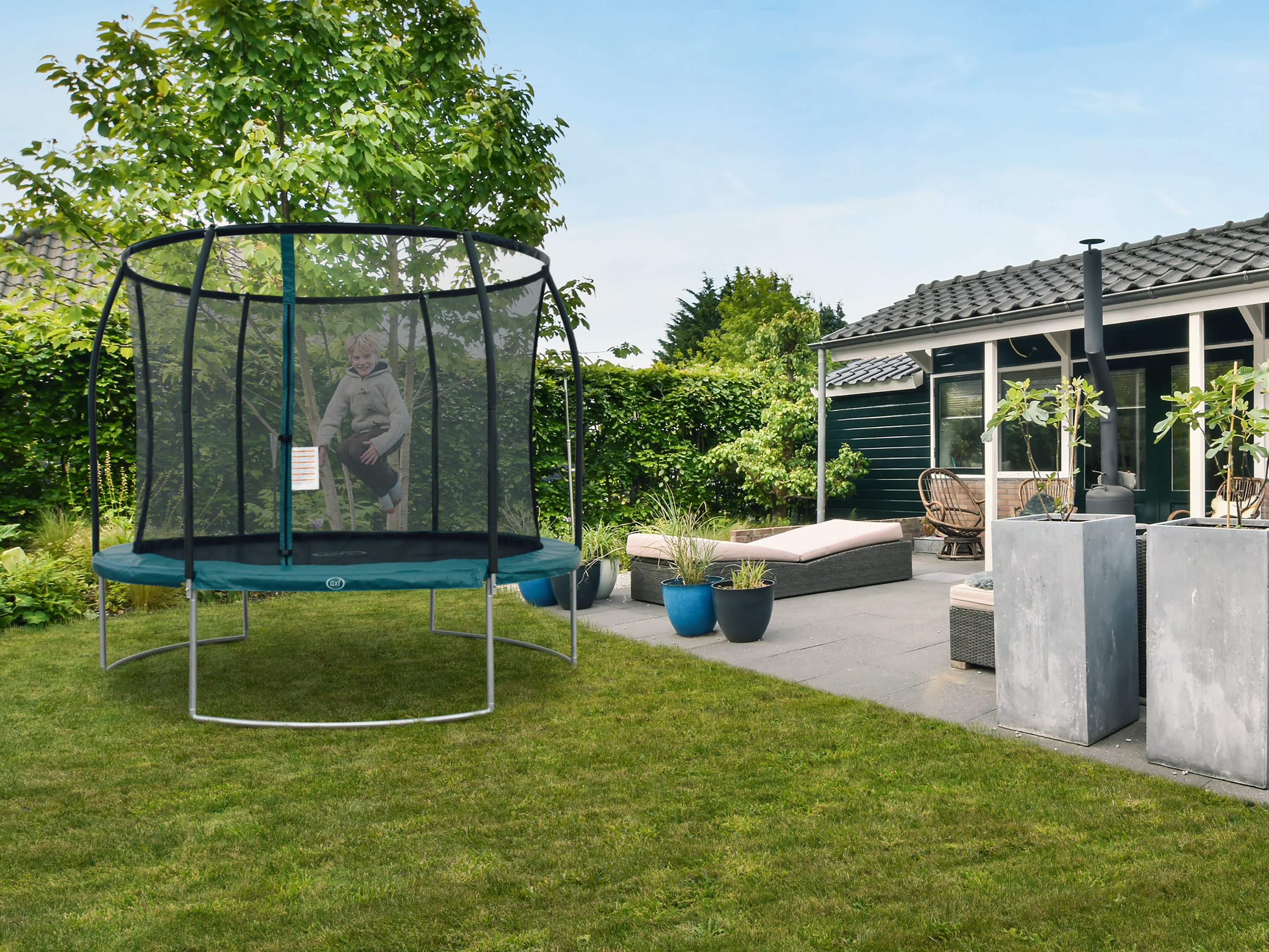 Boston Trampoline 10ft - Inground & onground - Groen