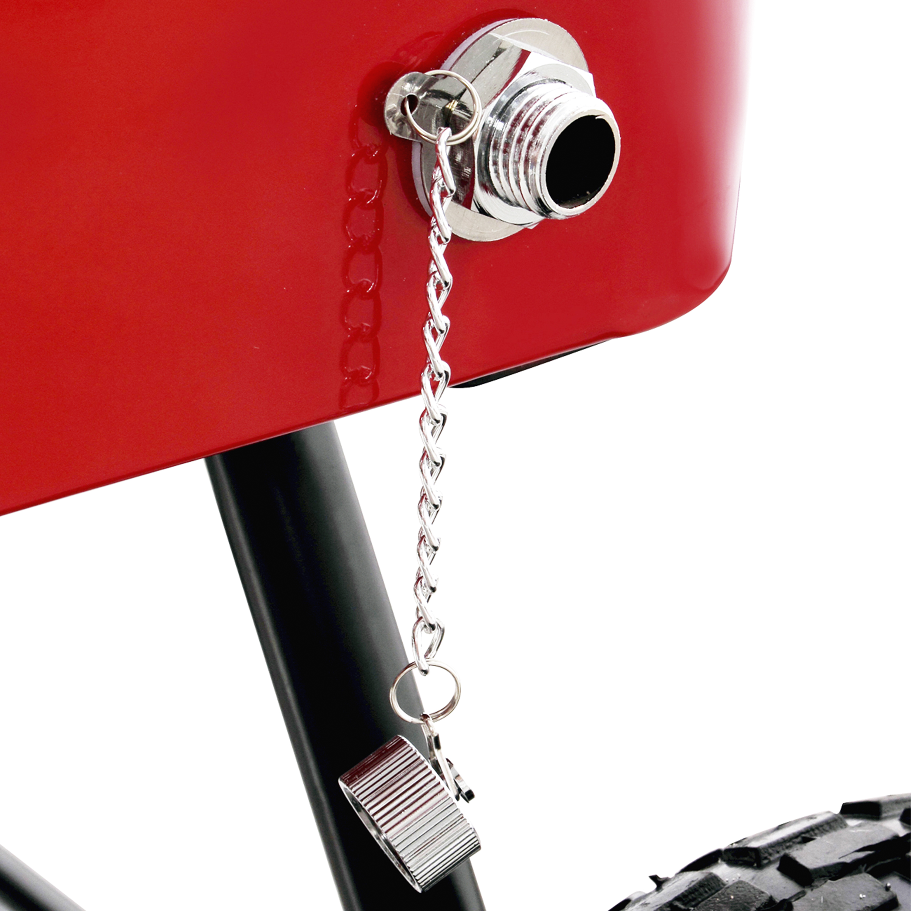 Bolderwagen Cooler Rood