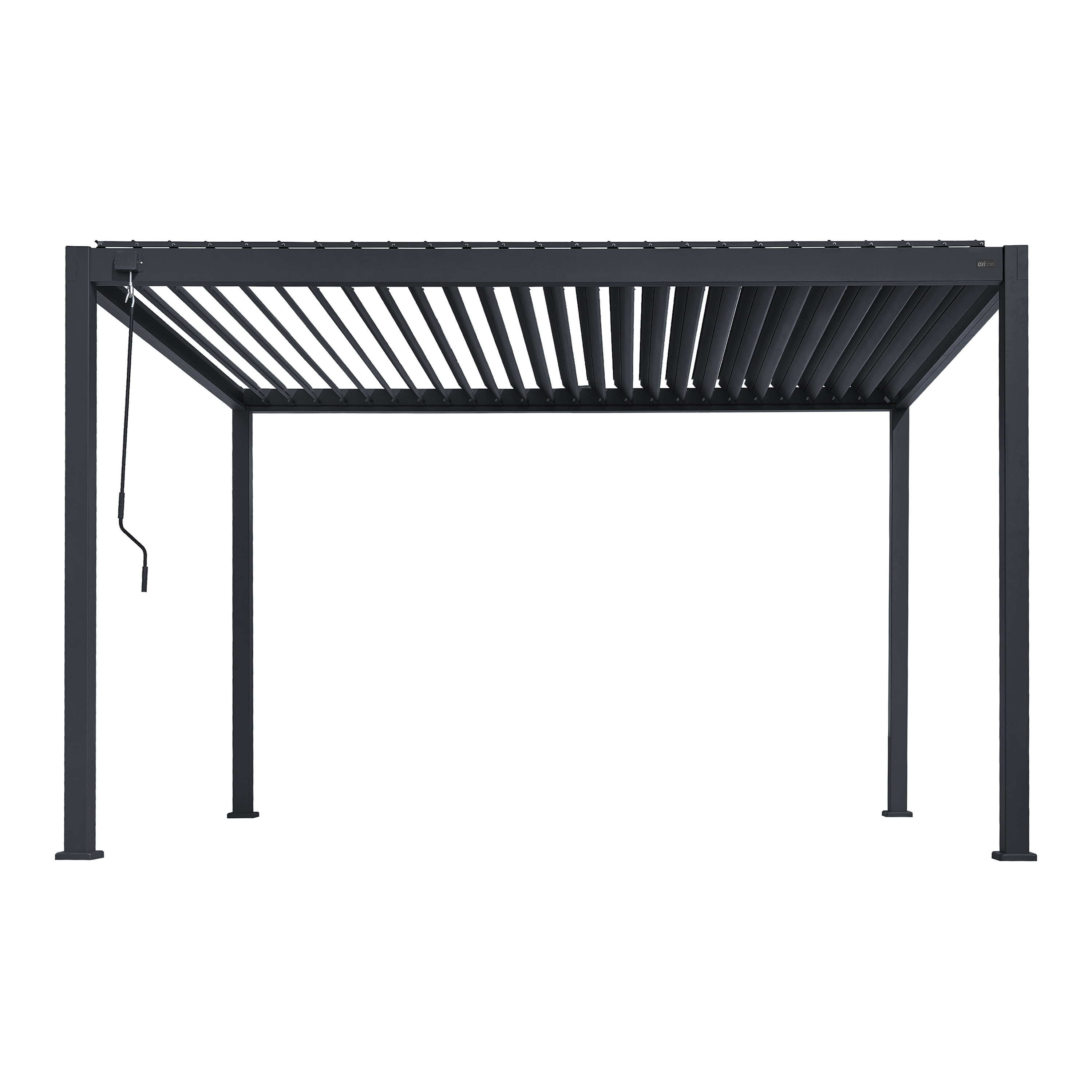 Raya Aluminium Pergola 3x4x2,5m - Dark Grey