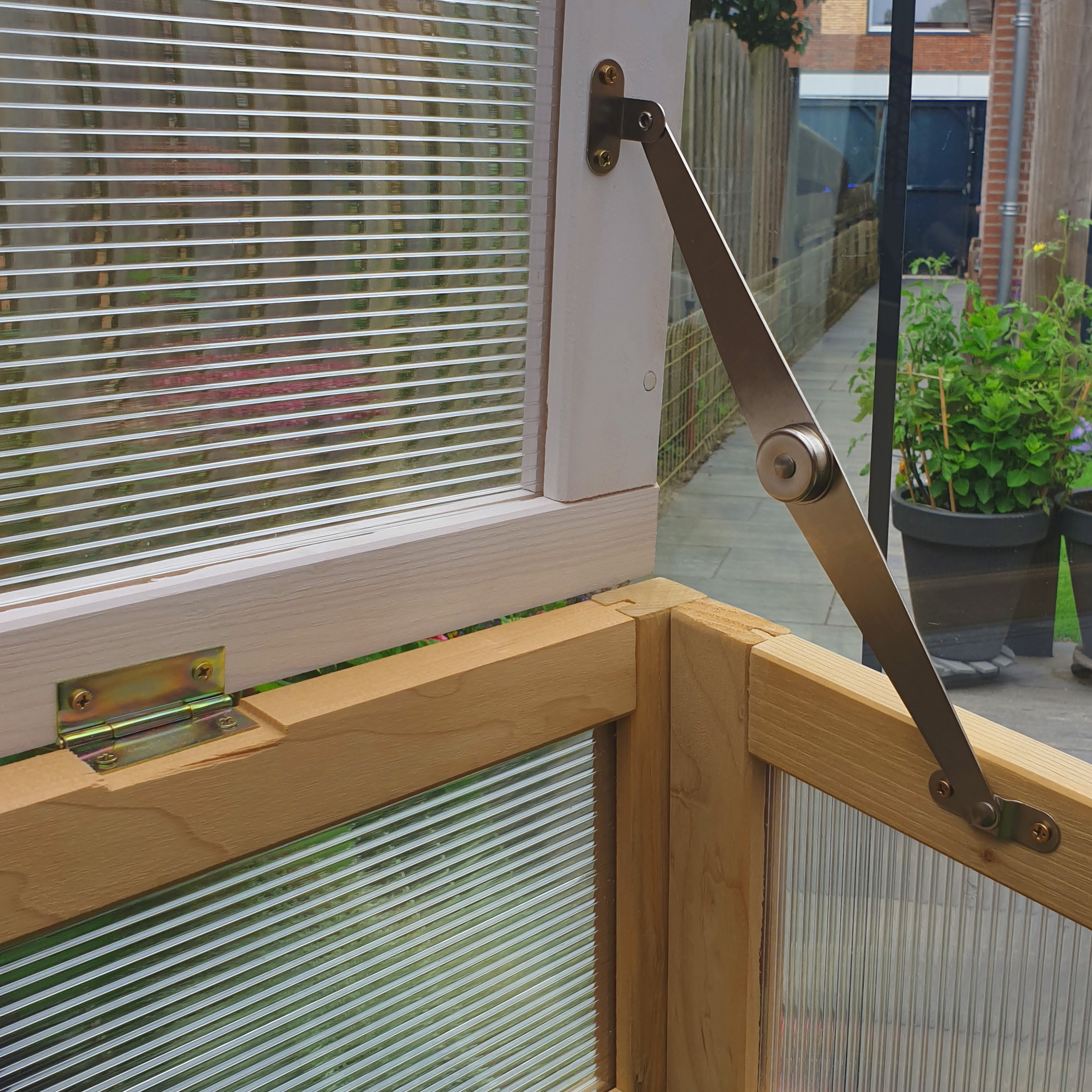 Kweektafel met broeikas en gronddoek Bruin/wit