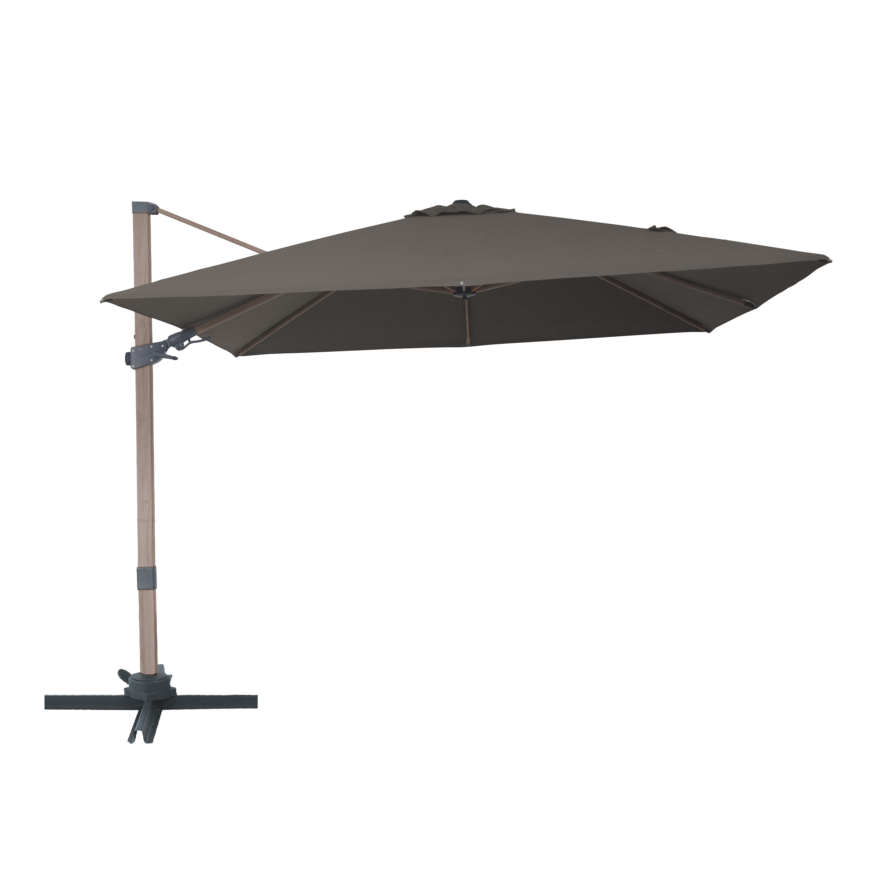 Alina Floating Parasol 300x300 Oak Look/Taupe