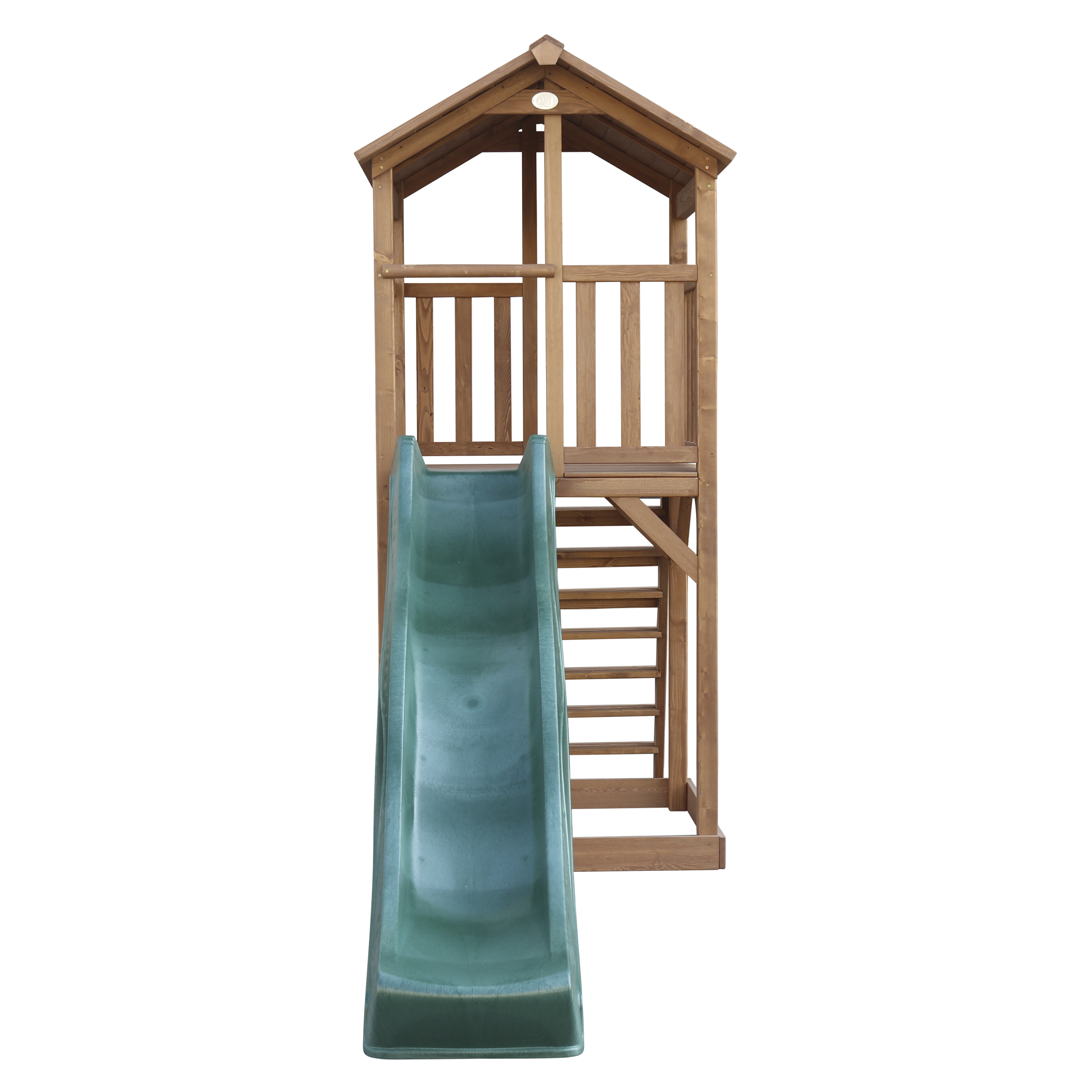 Beach Tower Speeltoren Bruin - Groene Glijbaan