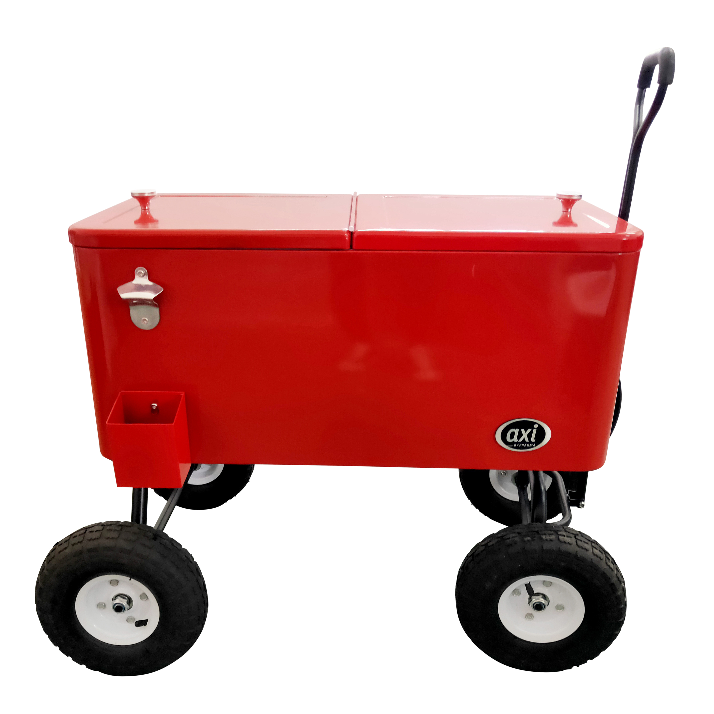 Bolderwagen Cooler Rood