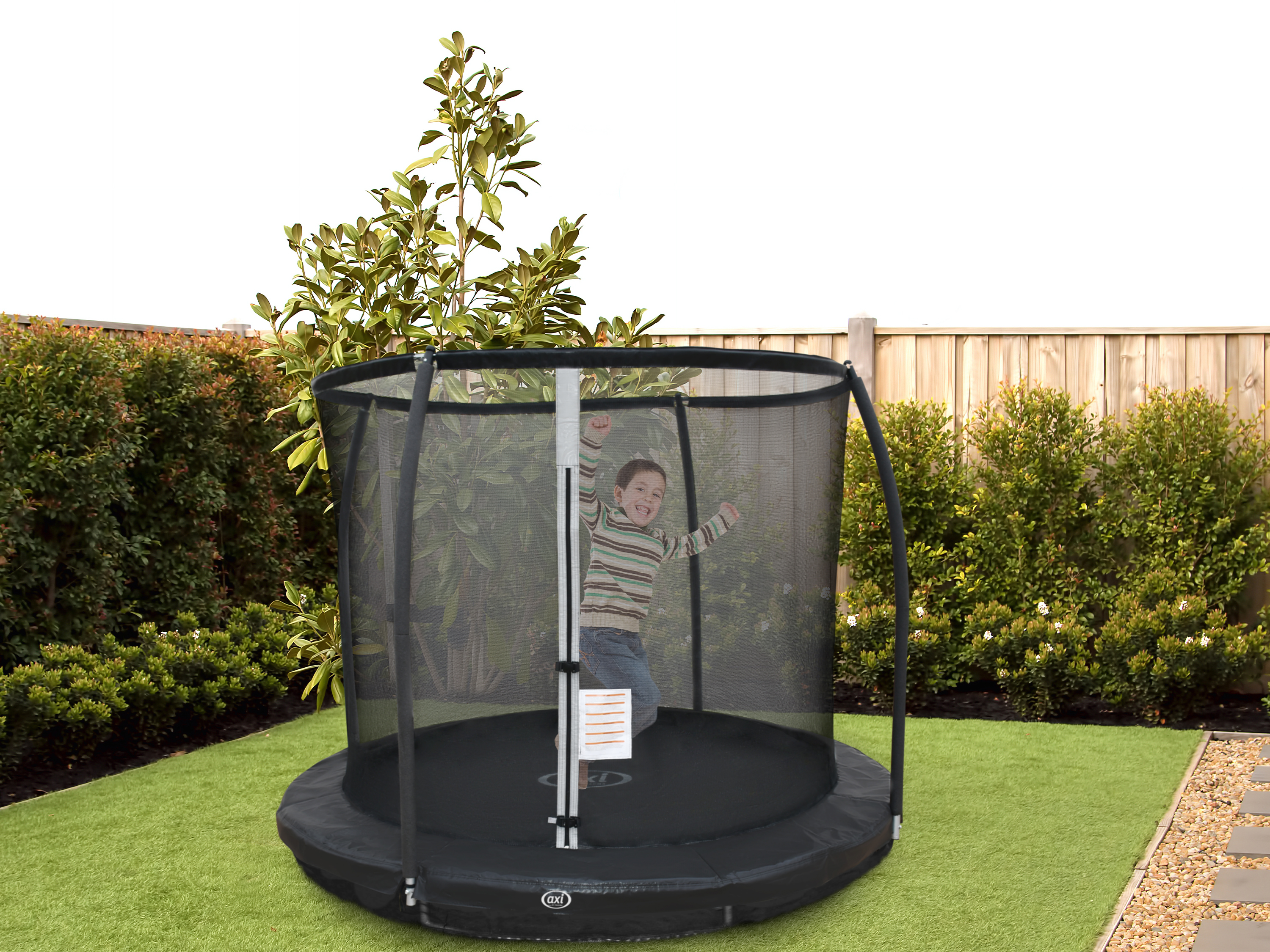Boston Trampoline 8ft - Inground & onground - Black