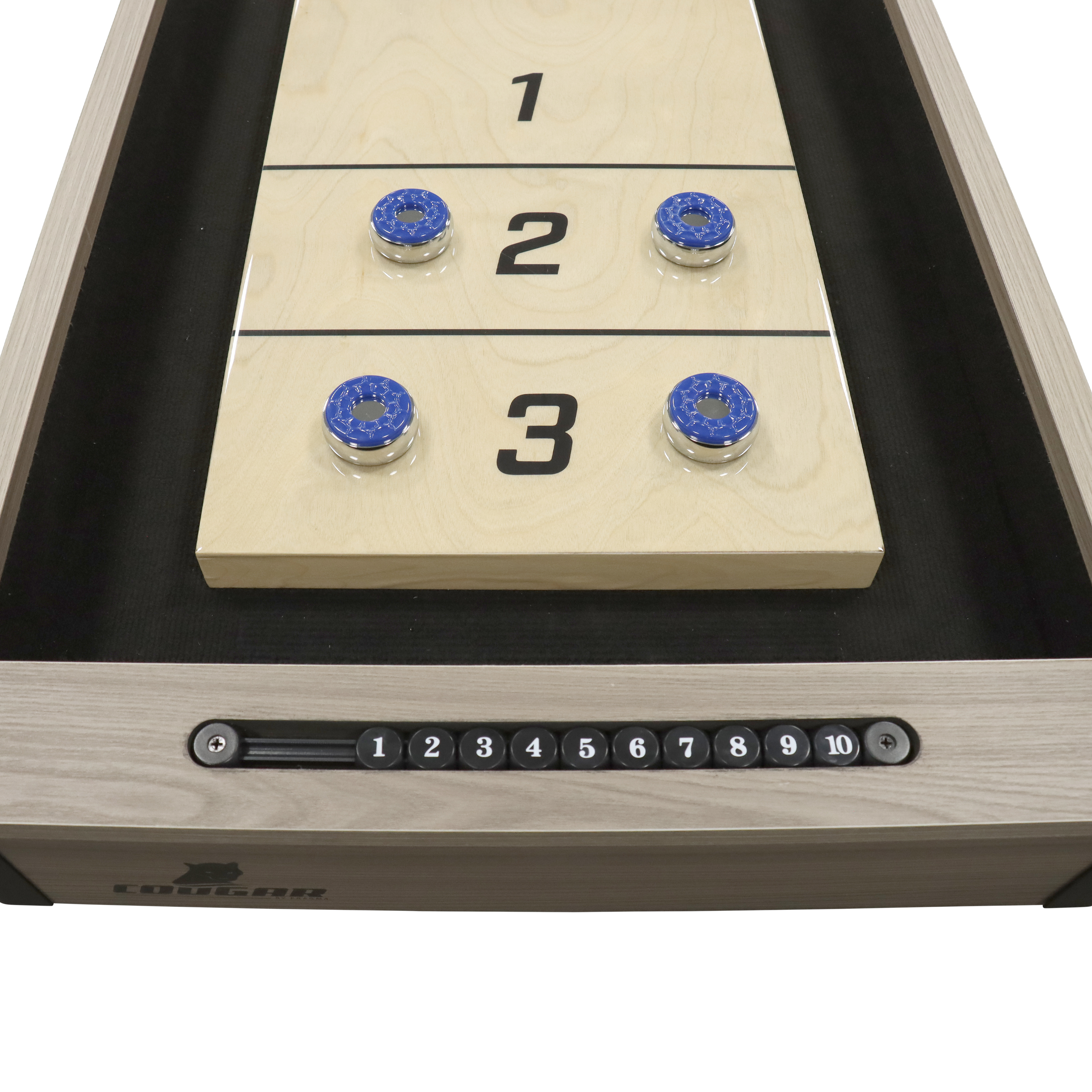 Mason Shuffleboard including Table Top - Oak/Black